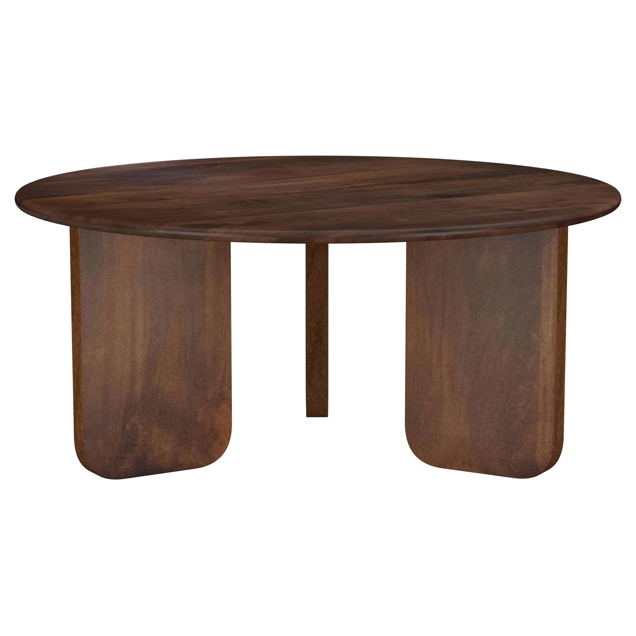 Coaster Furniture Dale 721998 Round Solid Mango Wood Coffee Table – Brown