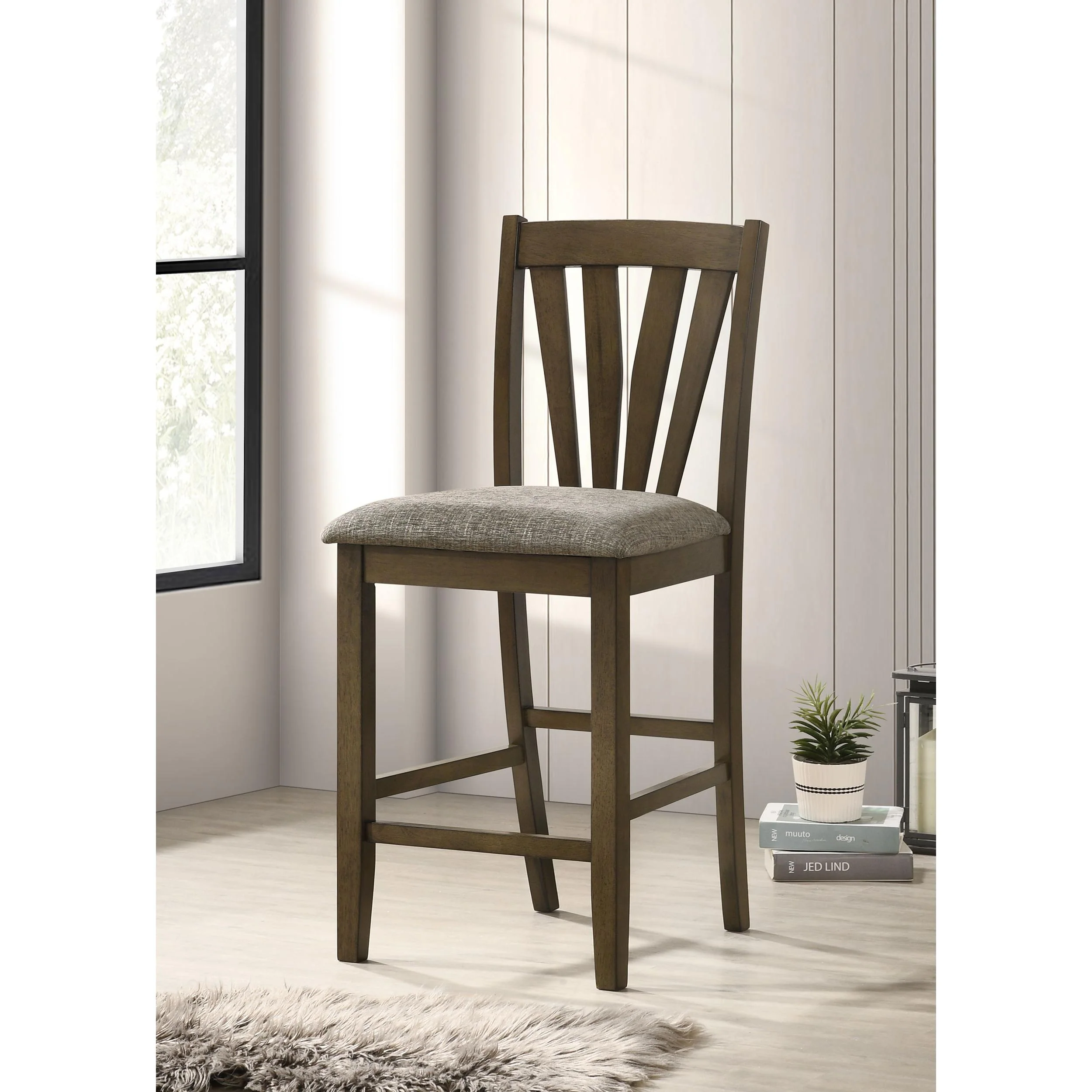Coaster Furniture Canfield 109179 Counter Height Dining Side Chair - Brown - Image 2