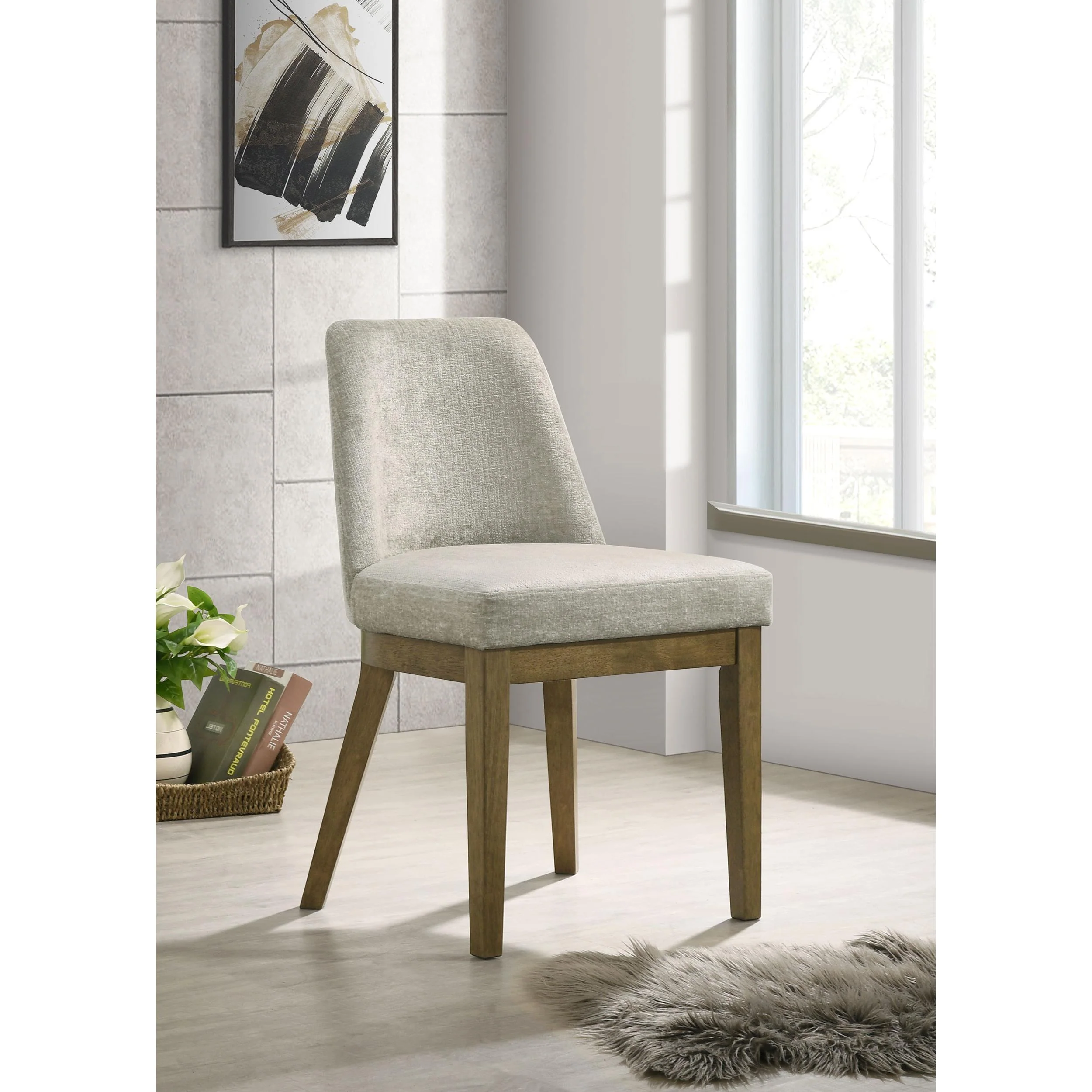 Coaster Furniture Castlewood 109352 Upholstered Side Chair - Light Tan - Image 2