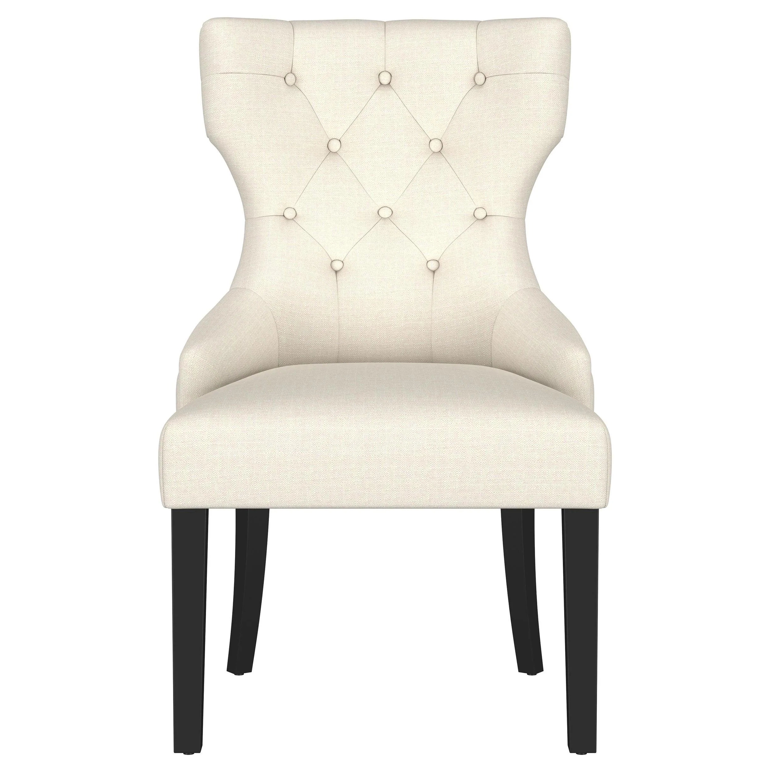 Coaster Furniture Baney 115572 Fabric Upholstered Dining Side Chair - Beige and Black - Image 3