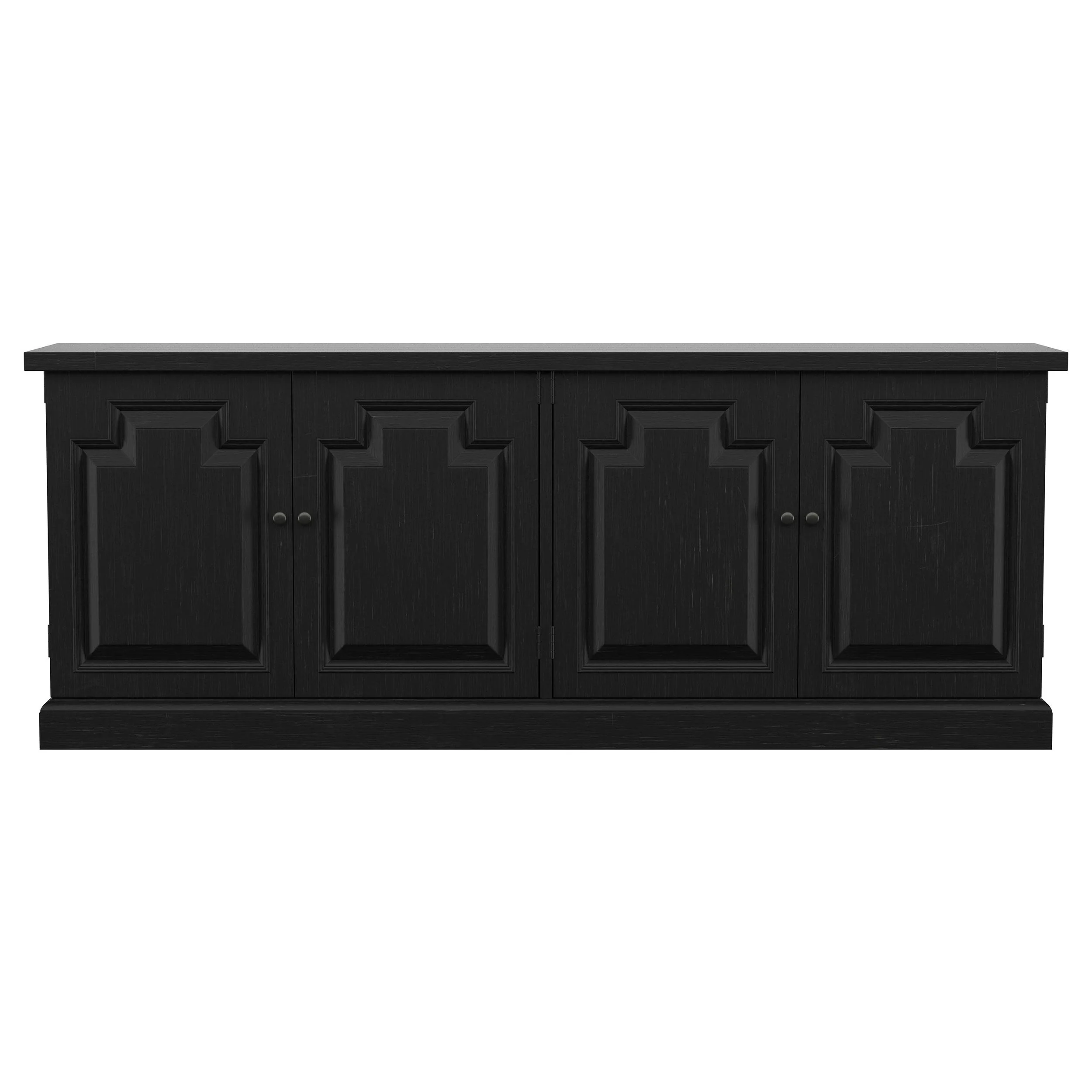 Coaster Furniture Florence 115535 4-door Dining Sideboard Buffet - Distressed Black - Image 3