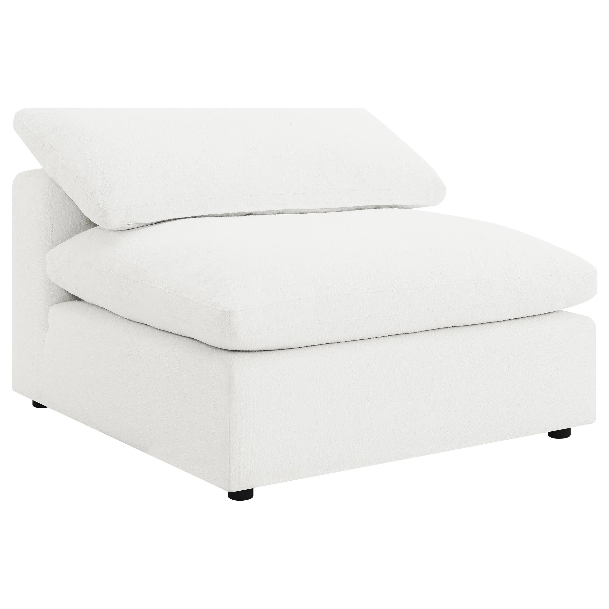 Coaster Furniture Raleigh 551751-SETB 5 pc Boucle Upholstered Modular Sectional - Ivory - Image 3
