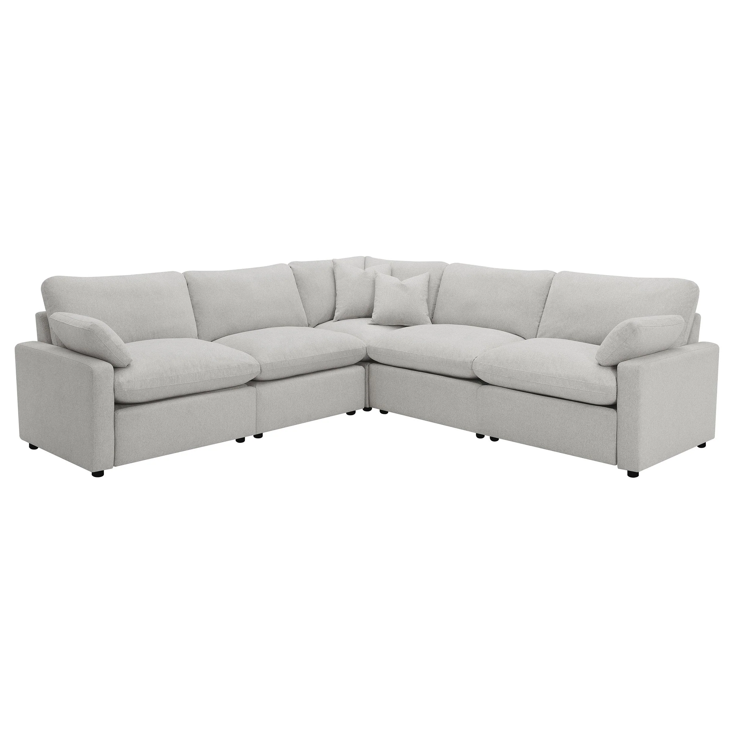 Coaster Furniture Collins 609560P Modular Power Reclining Sectional Sofa Set - Grey - Image 1