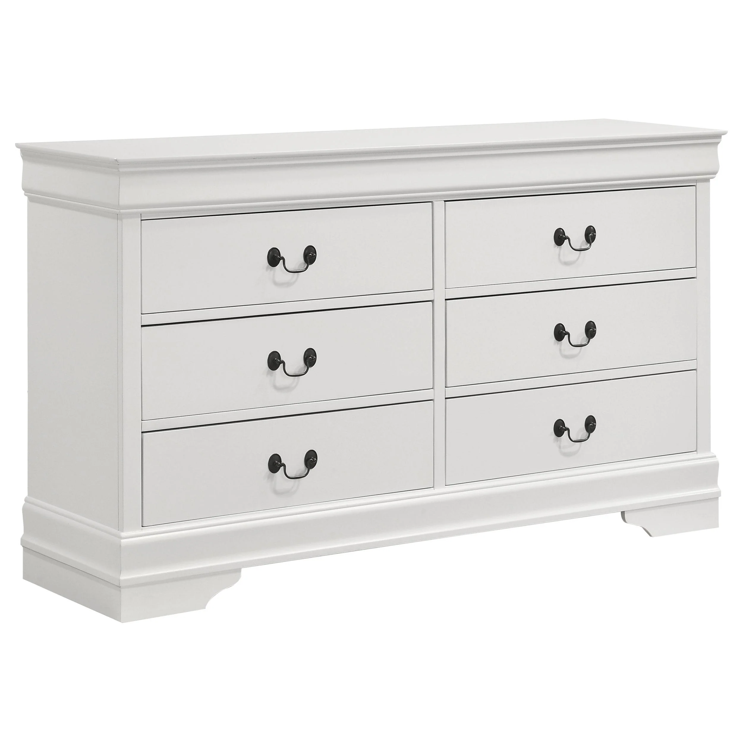 Coaster Furniture Louis Philippe 202443 6-Drawer Dresser - White - Image 1