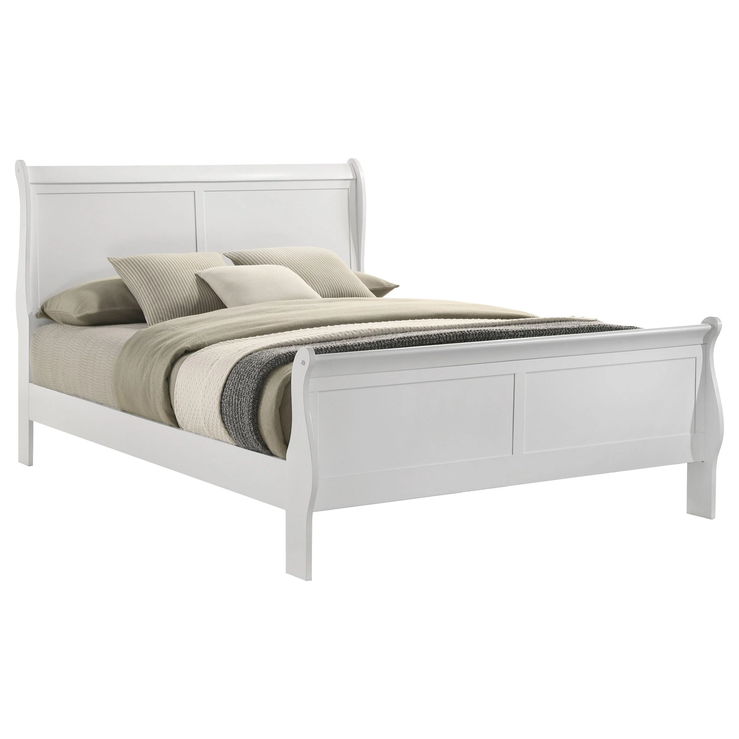 Coaster Furniture Louis Philippe 202441Q 47-inch Queen Sleigh Panel Bed - White - Image 3