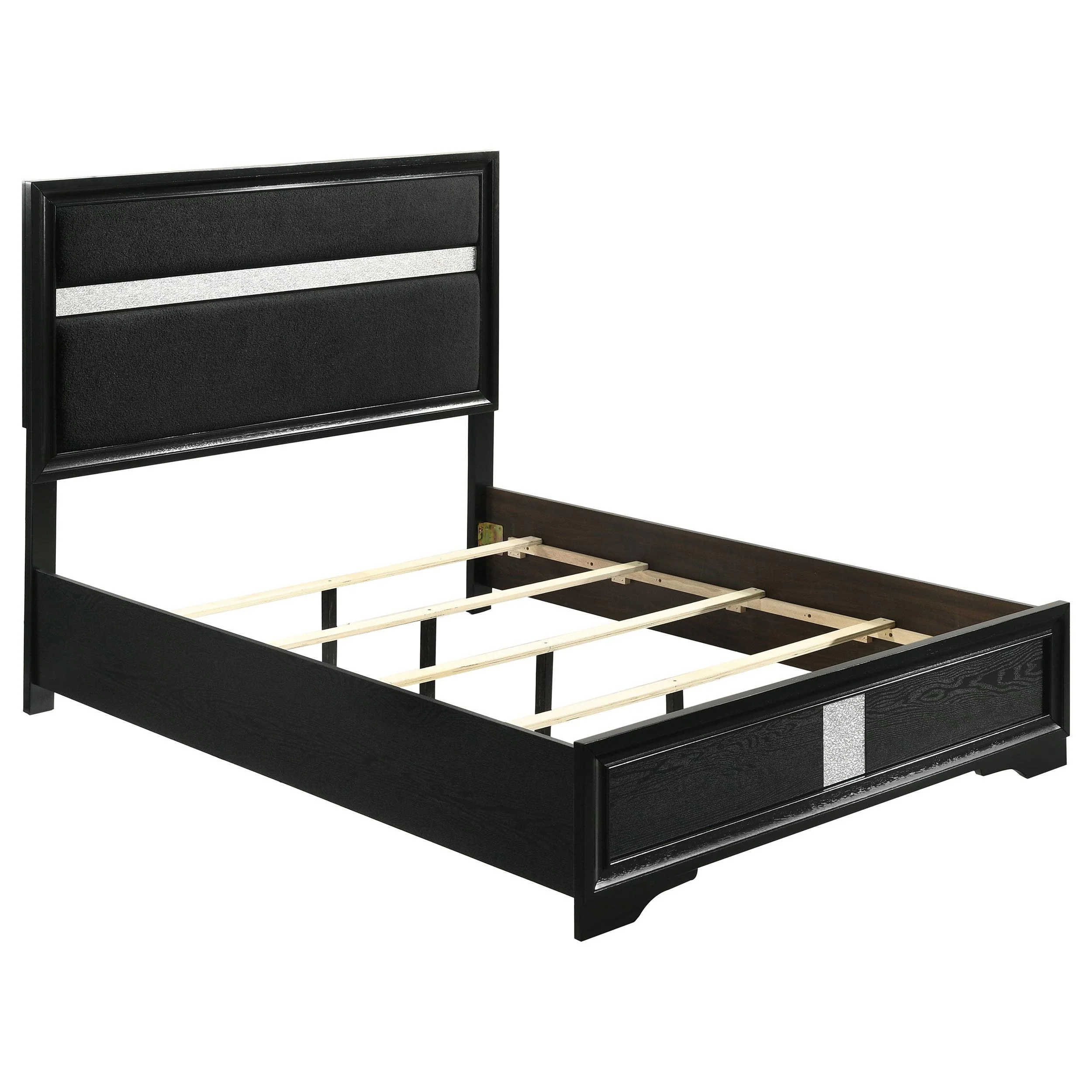 Coaster Furniture Miranda 206360F 54-inch Upholstered Full Panel Bed - Black - Image 1