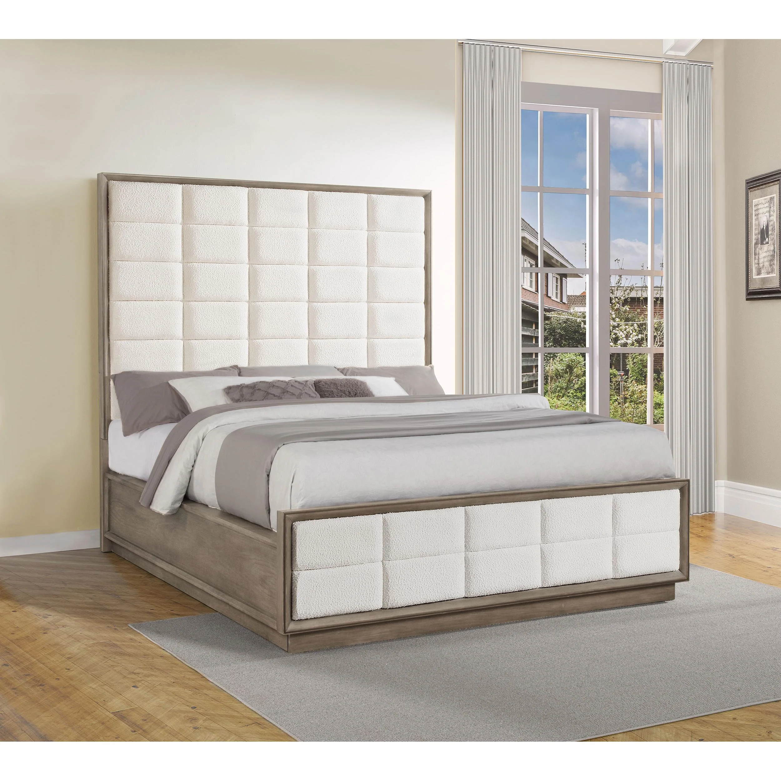 Coaster Furniture Durango 223271KW 80-inch California King Panel Bed - Taupe Oak - Image 2