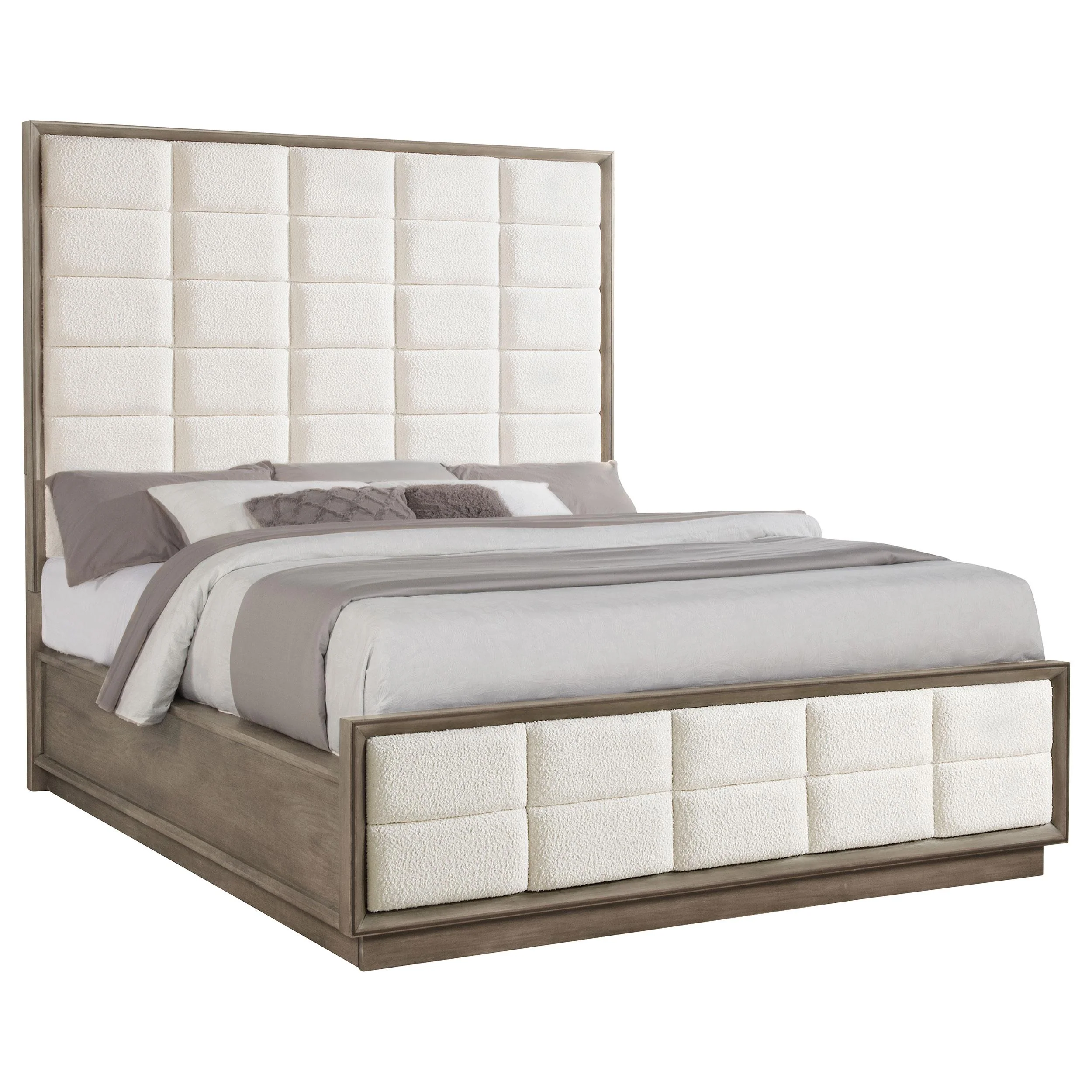Coaster Furniture Durango 223271KW 80-inch California King Panel Bed - Taupe Oak - Image 3