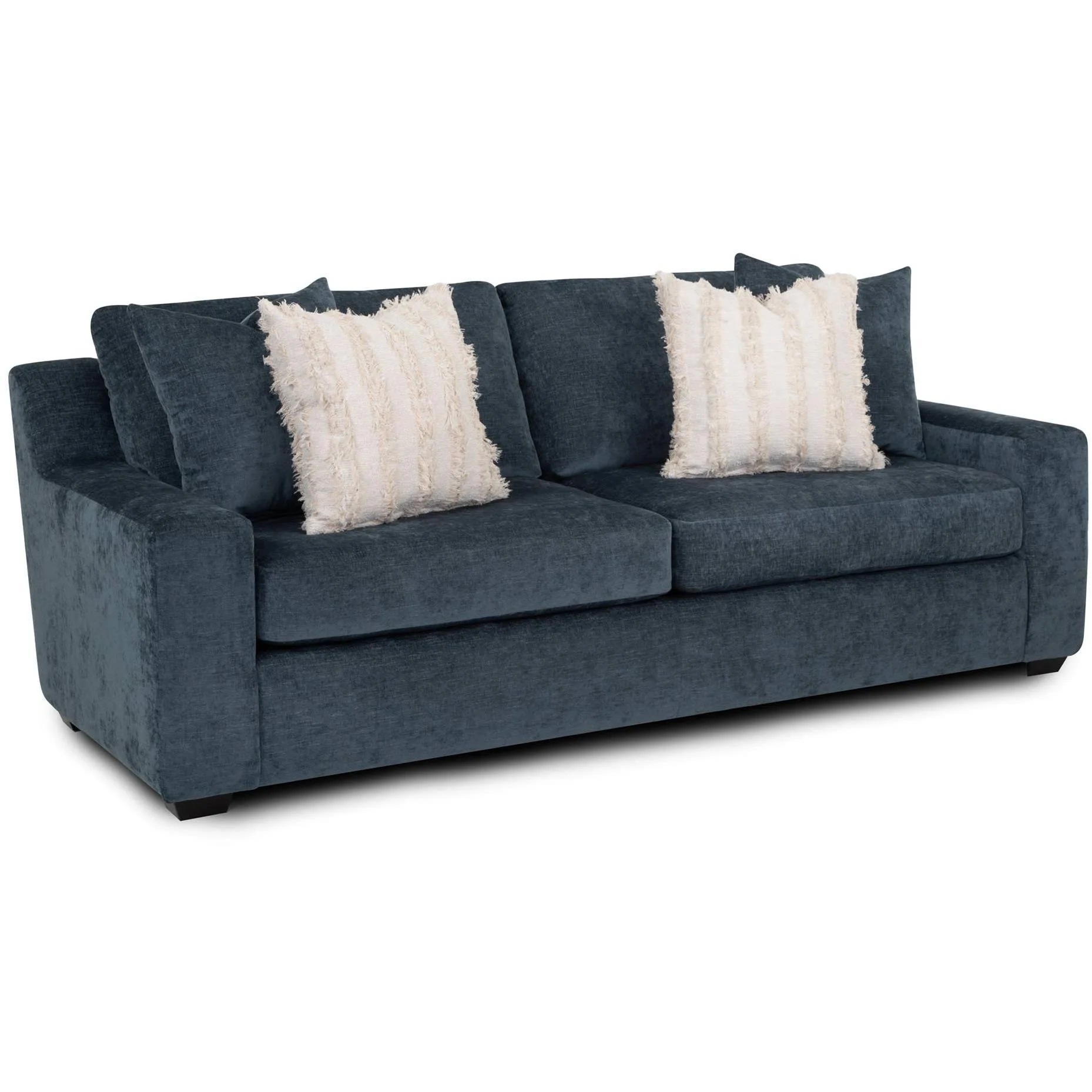 Franklin Indigo Stationary Fabric Sofa 814-40 3415-40 - Image 1