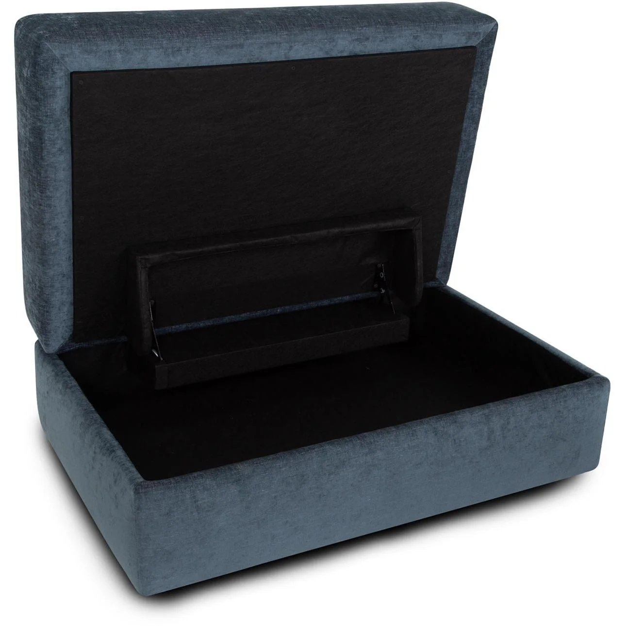 Franklin Indigo Fabric Storage Ottoman 814-18 3415-40 - Image 3
