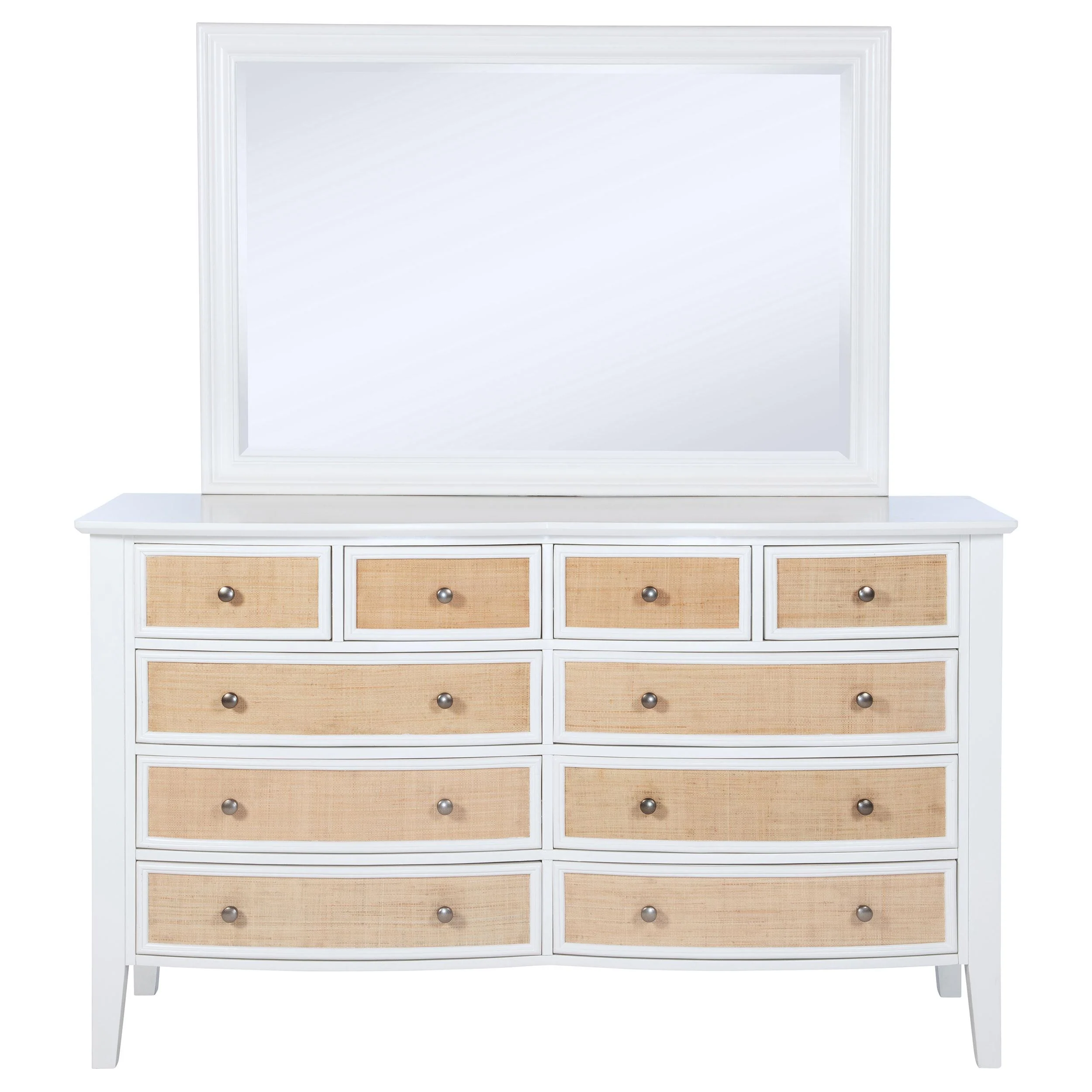 Coaster Furniture Bexhill 223473M 10-Drawer Dresser and Mirror - White - Image 2