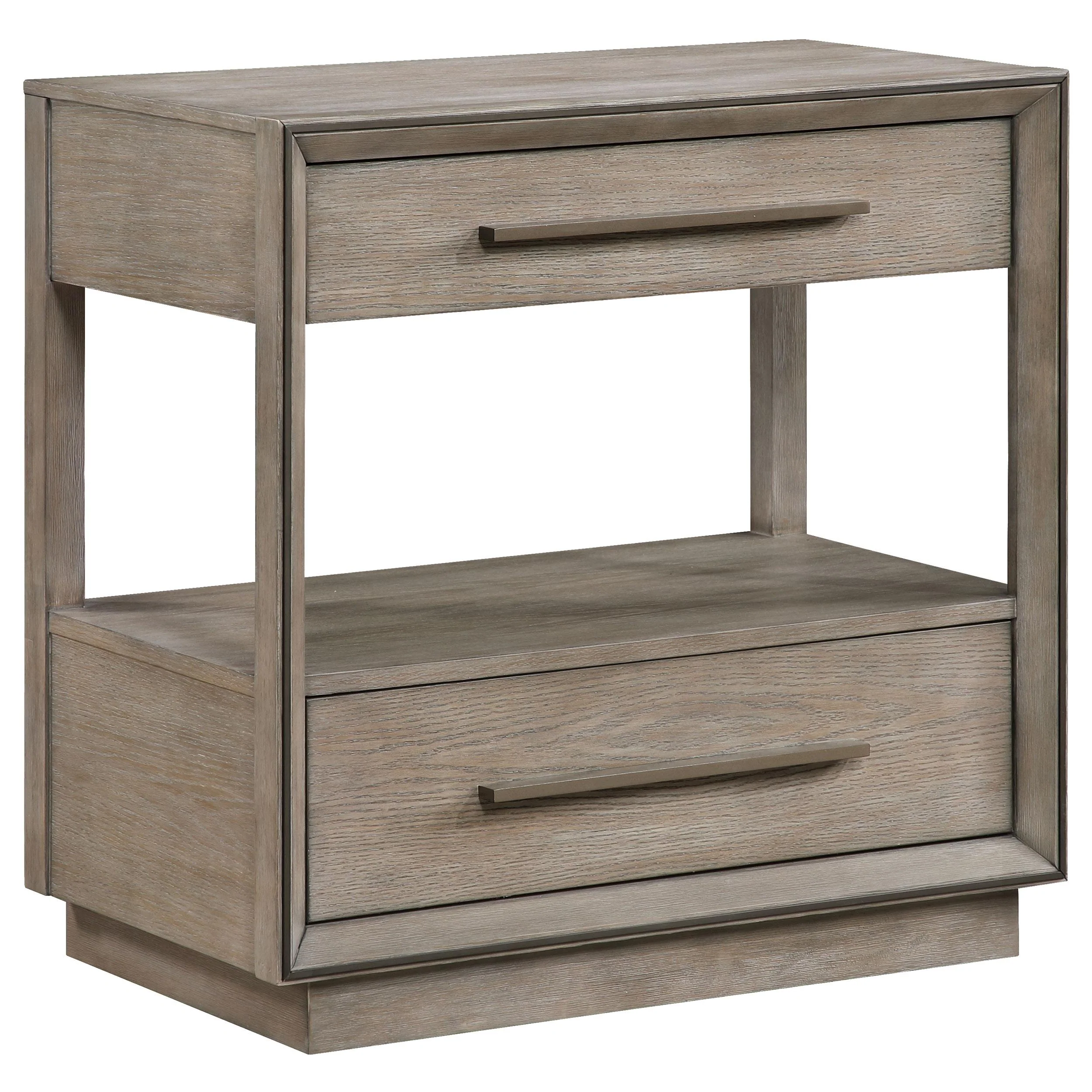 Coaster Furniture Durango 223272 2-Drawer Nightstand Bedside Table – Taupe Oak