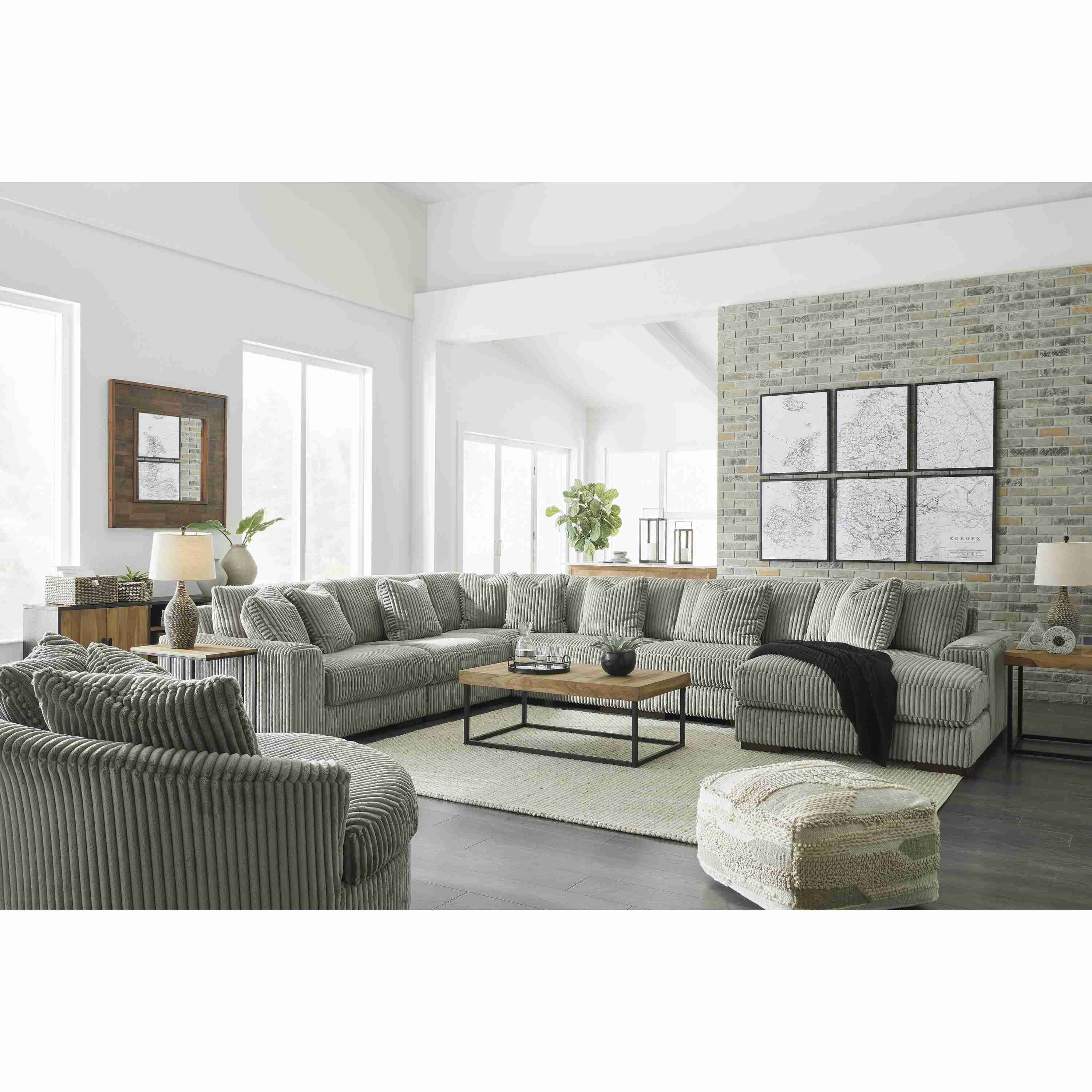 Signature Design by Ashley Lindyn 21105S19 6 pc Sectional with Chaise - Image 3
