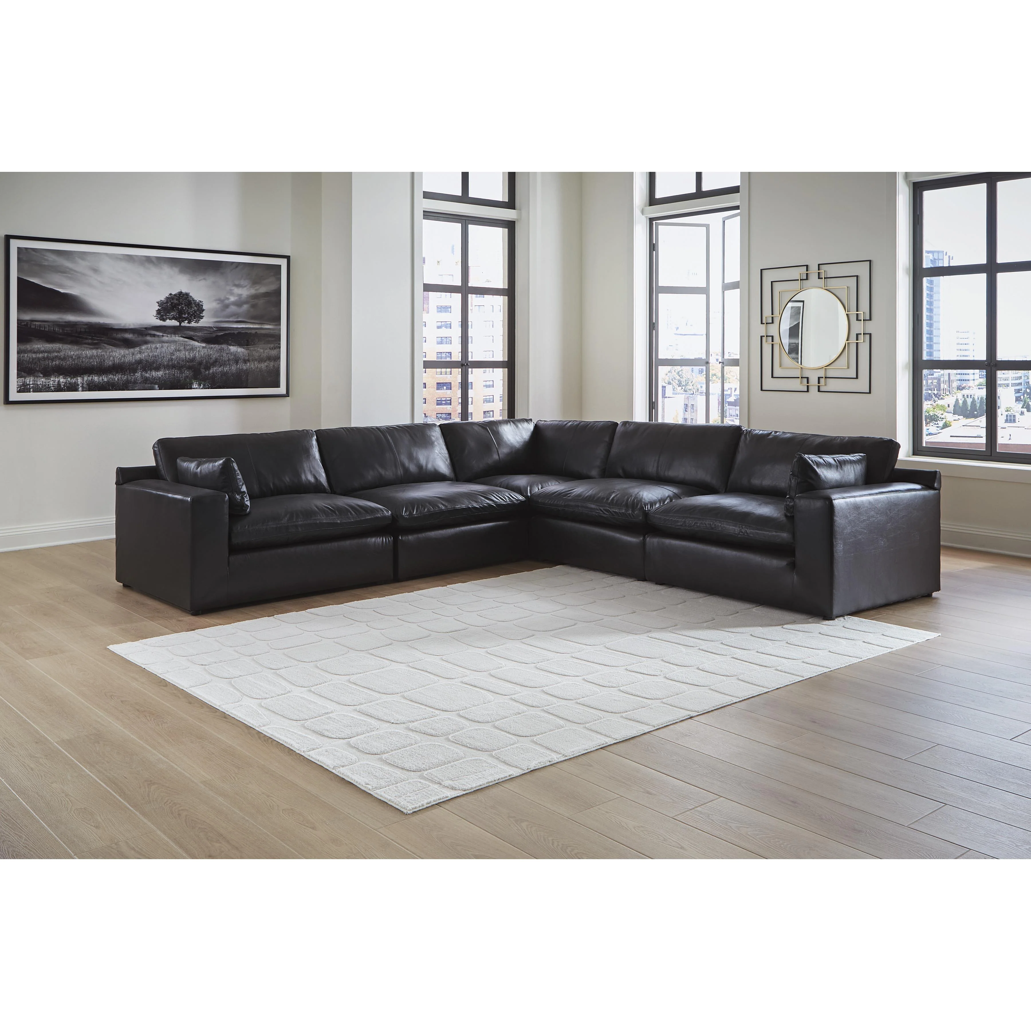 Signature Design by Ashley Emilia 30902S4 5 pc Sectional - Image 2