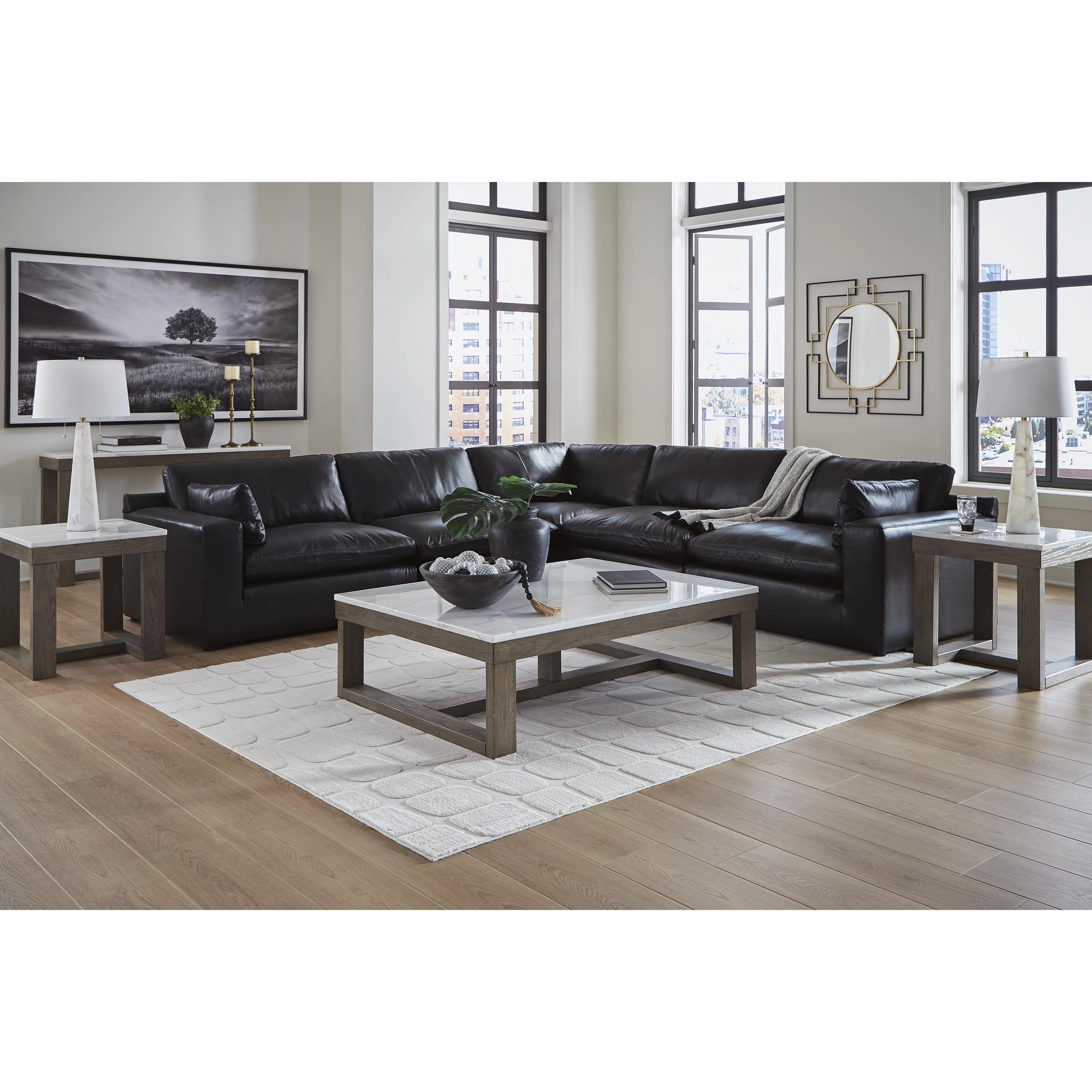 Signature Design by Ashley Emilia 30902S4 5 pc Sectional - Image 3