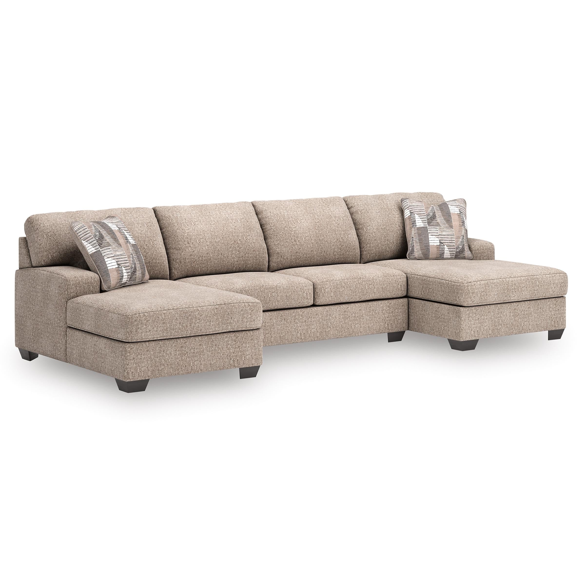 Benchcraft Newellen 48404S3 3 pc Sectional with Double Chaise - Image 1
