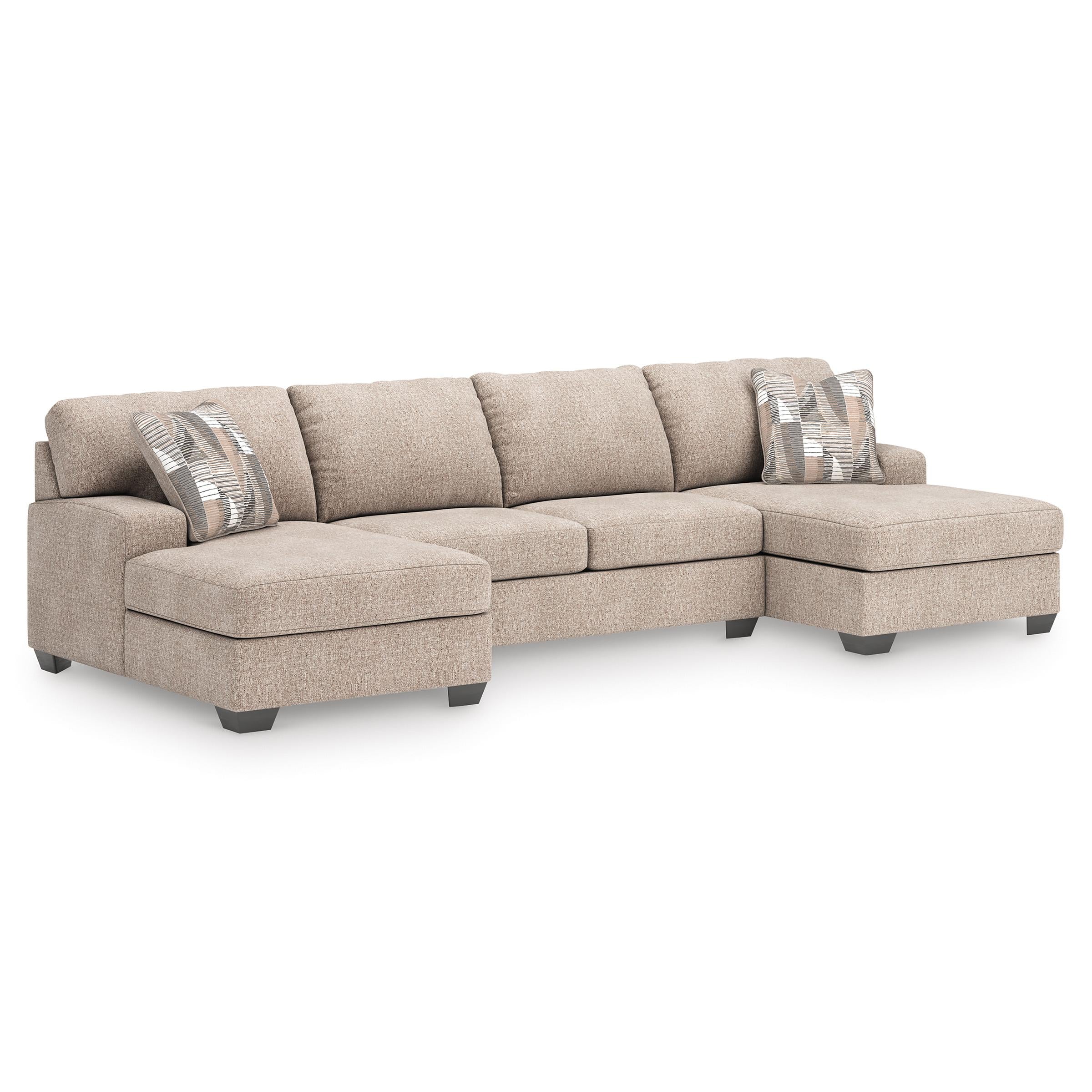 Benchcraft Newellen 48404S7 3 pc Sectional with Double Chaise - Image 1