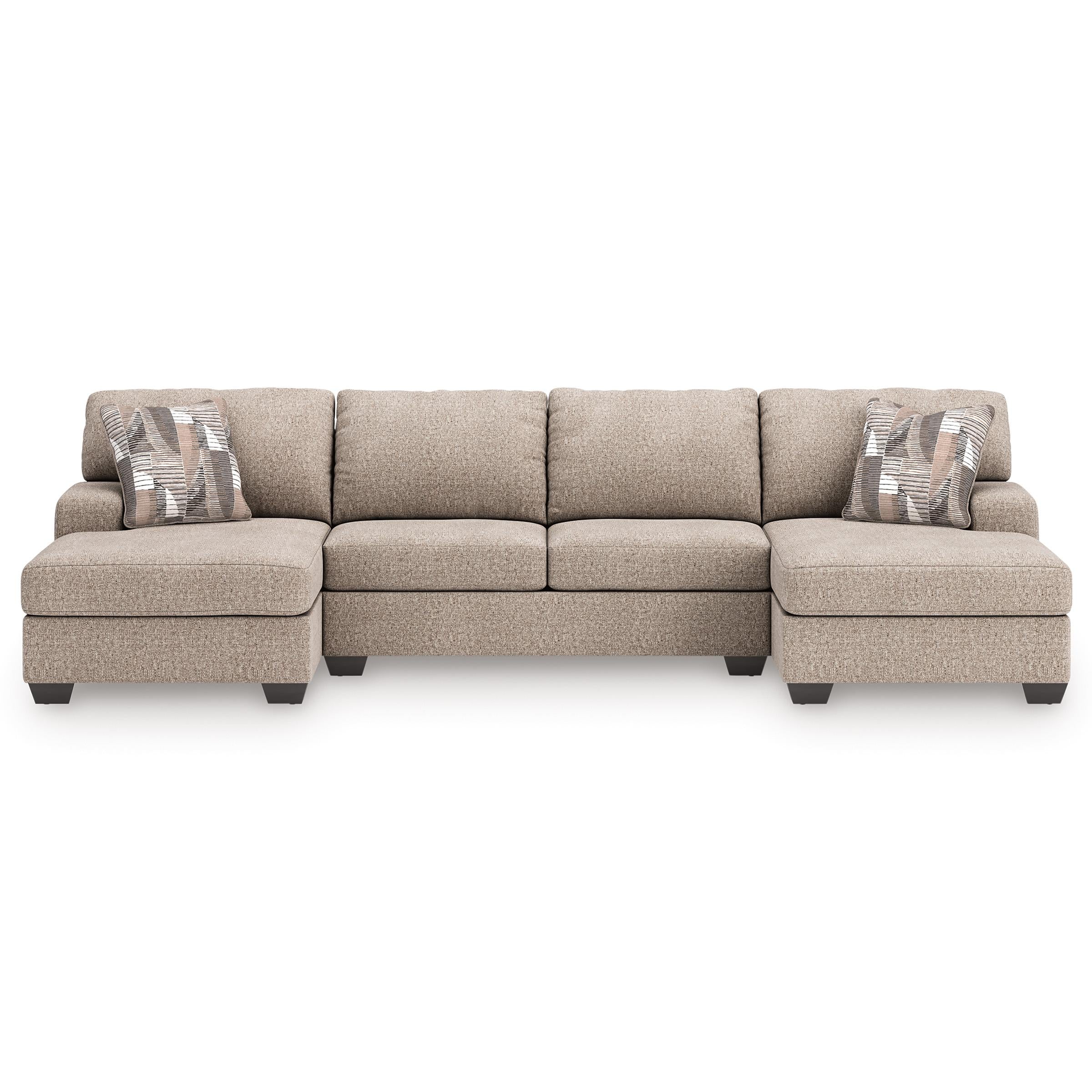 Benchcraft Newellen 48404S7 3 pc Sectional with Double Chaise - Image 2