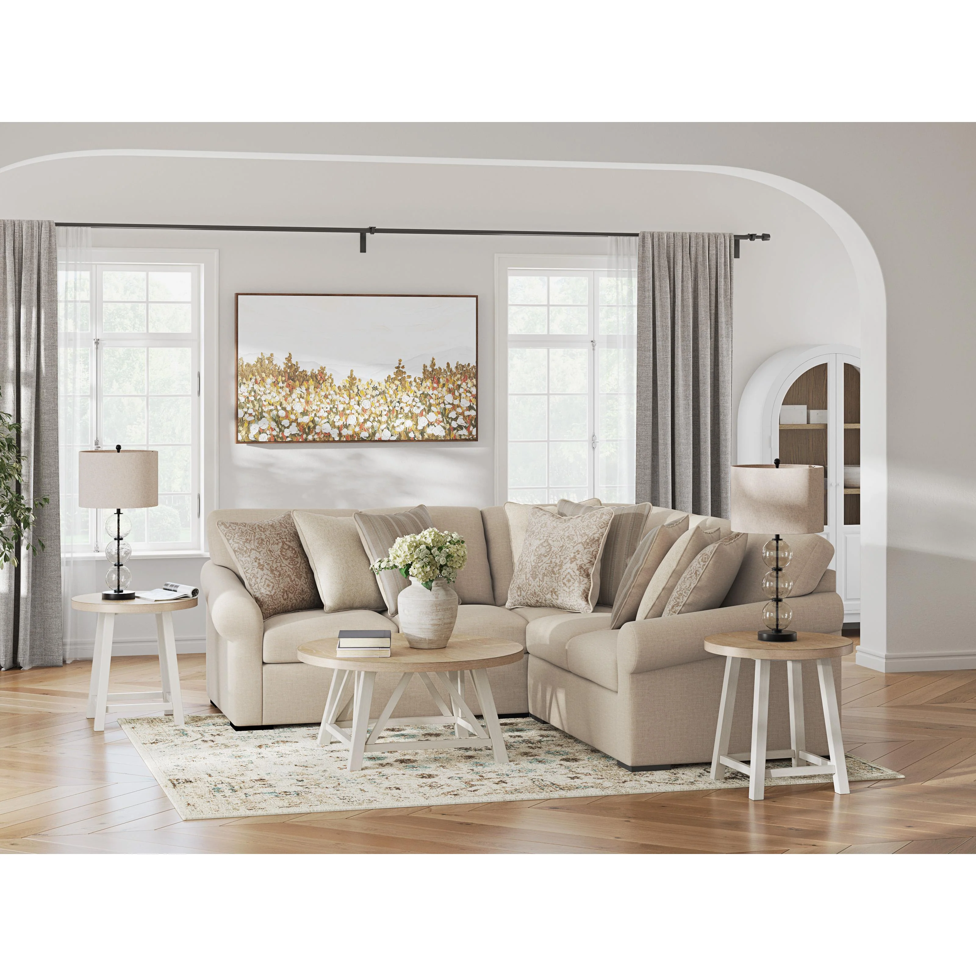 Benchcraft LadyMae 59404S1 3 pc Sectional - Image 3
