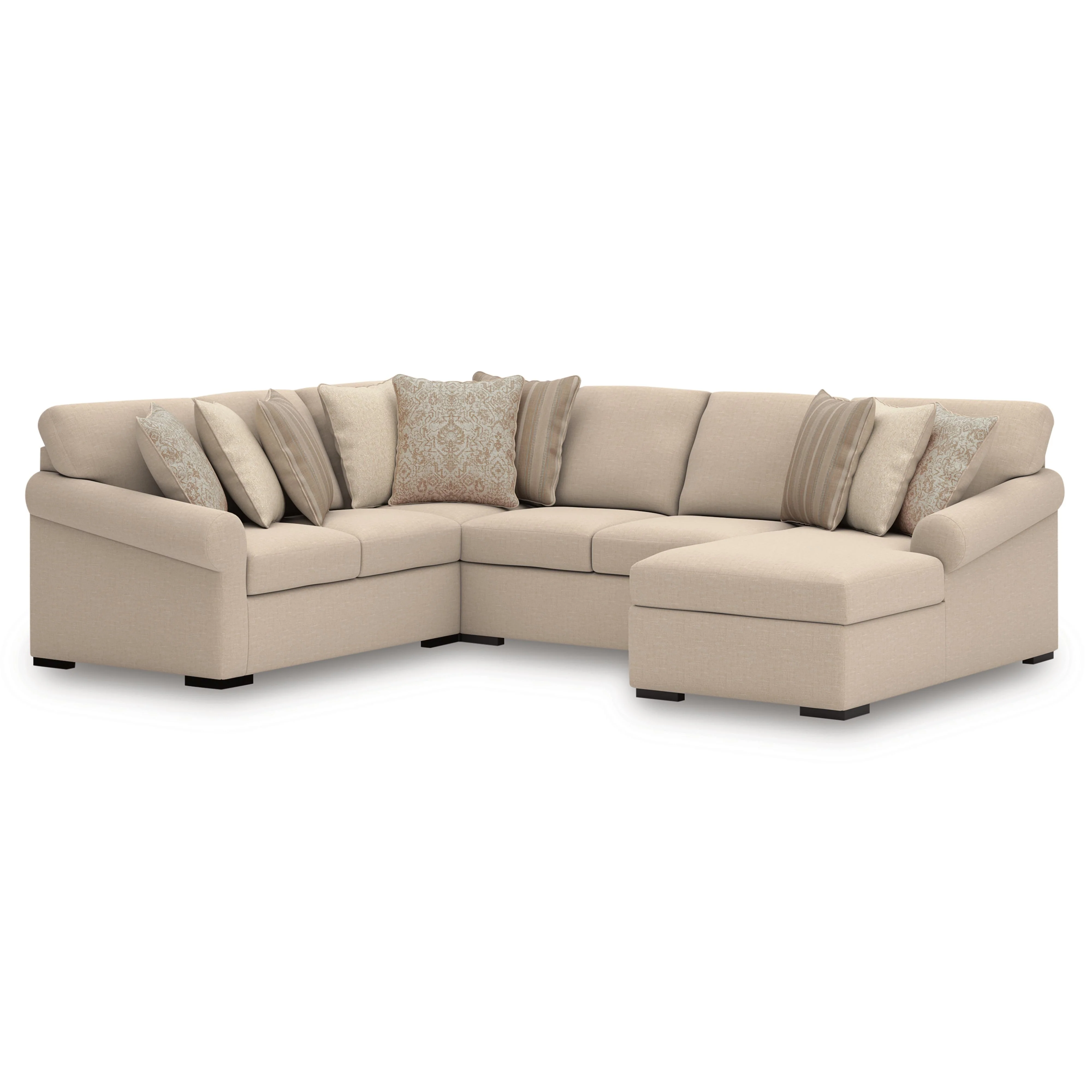 Benchcraft LadyMae 59404S3 4 pc Sectional with Chaise - Image 1