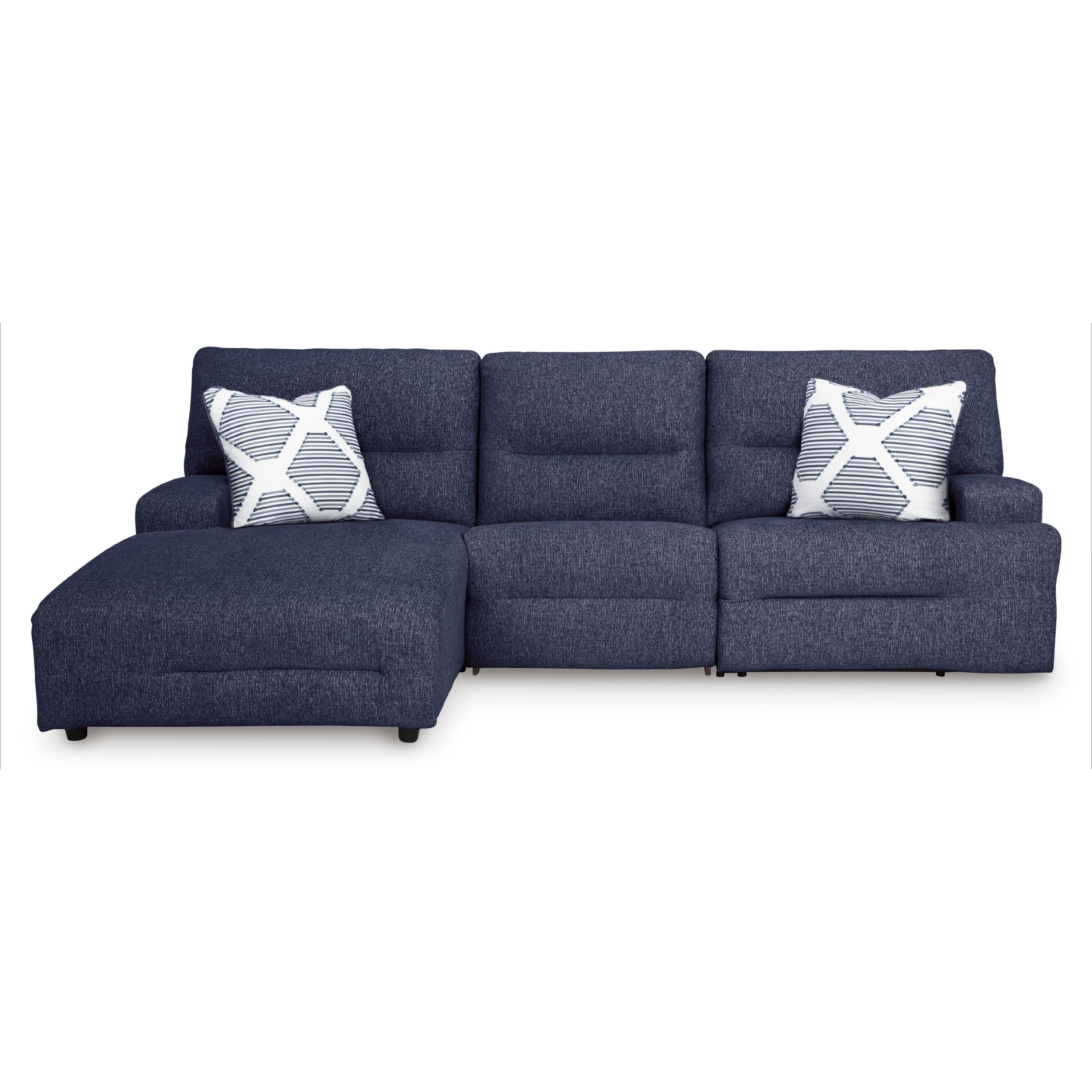 Signature Design by Ashley Acklen Place 93607S7 3 pc Power Reclining Sectional - Image 3