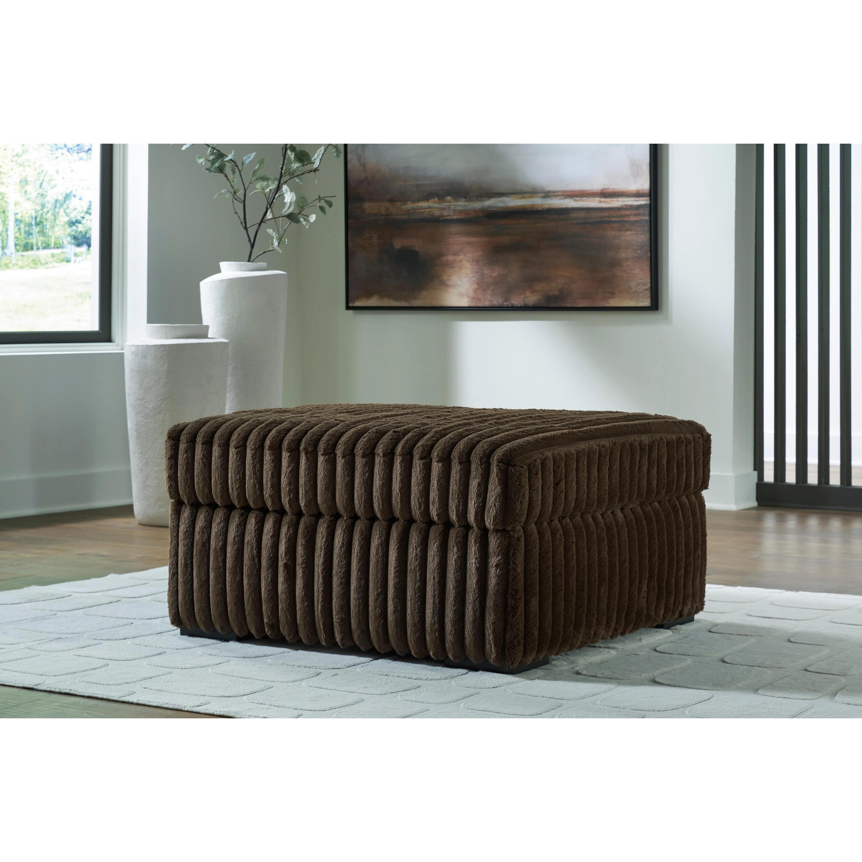 Signature Design by Ashley Midnight-Madness 9810408 Oversized Accent Ottoman - Image 3