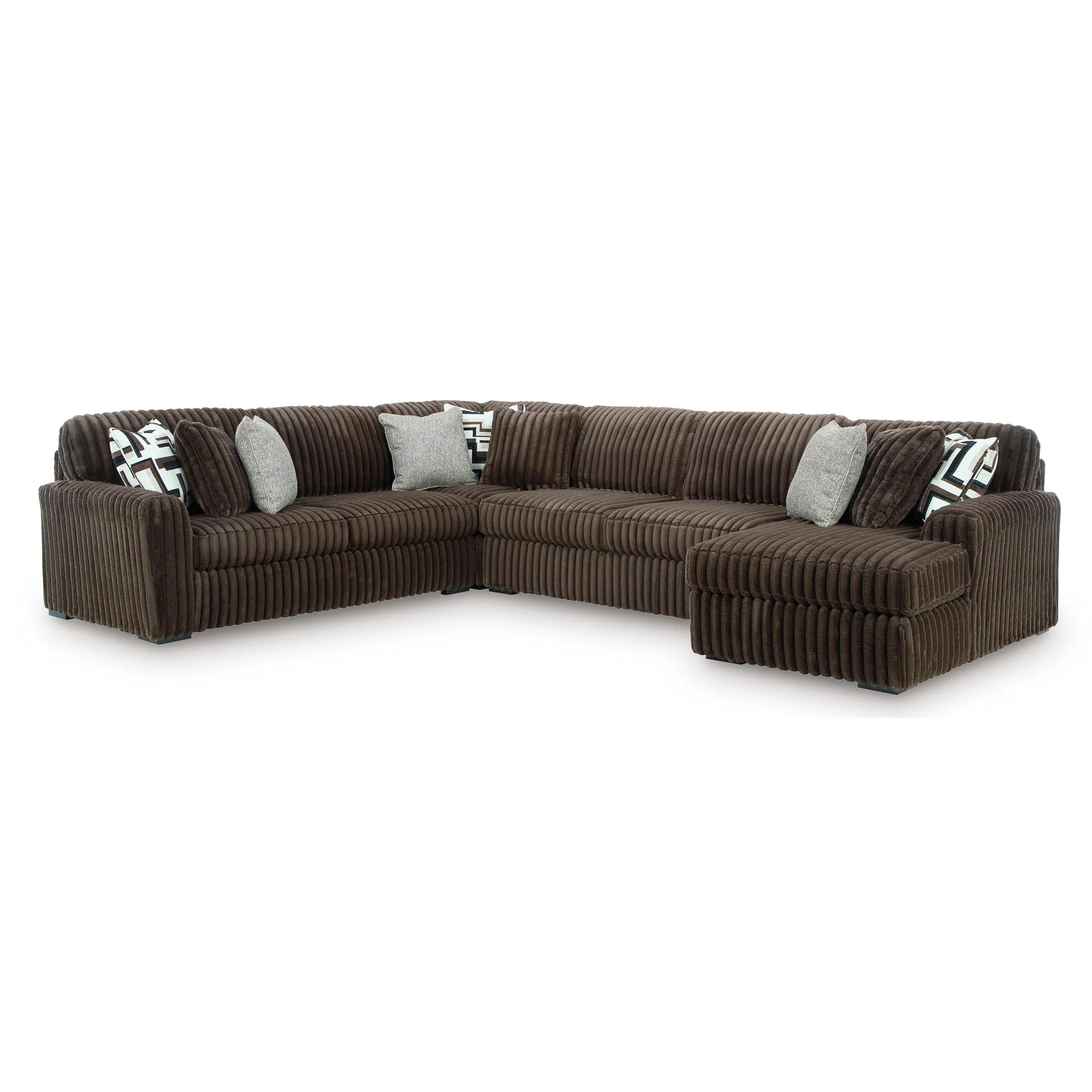 Signature Design by Ashley Midnight-Madness 98104S3 4 pc Sectional with Chaise - Image 1