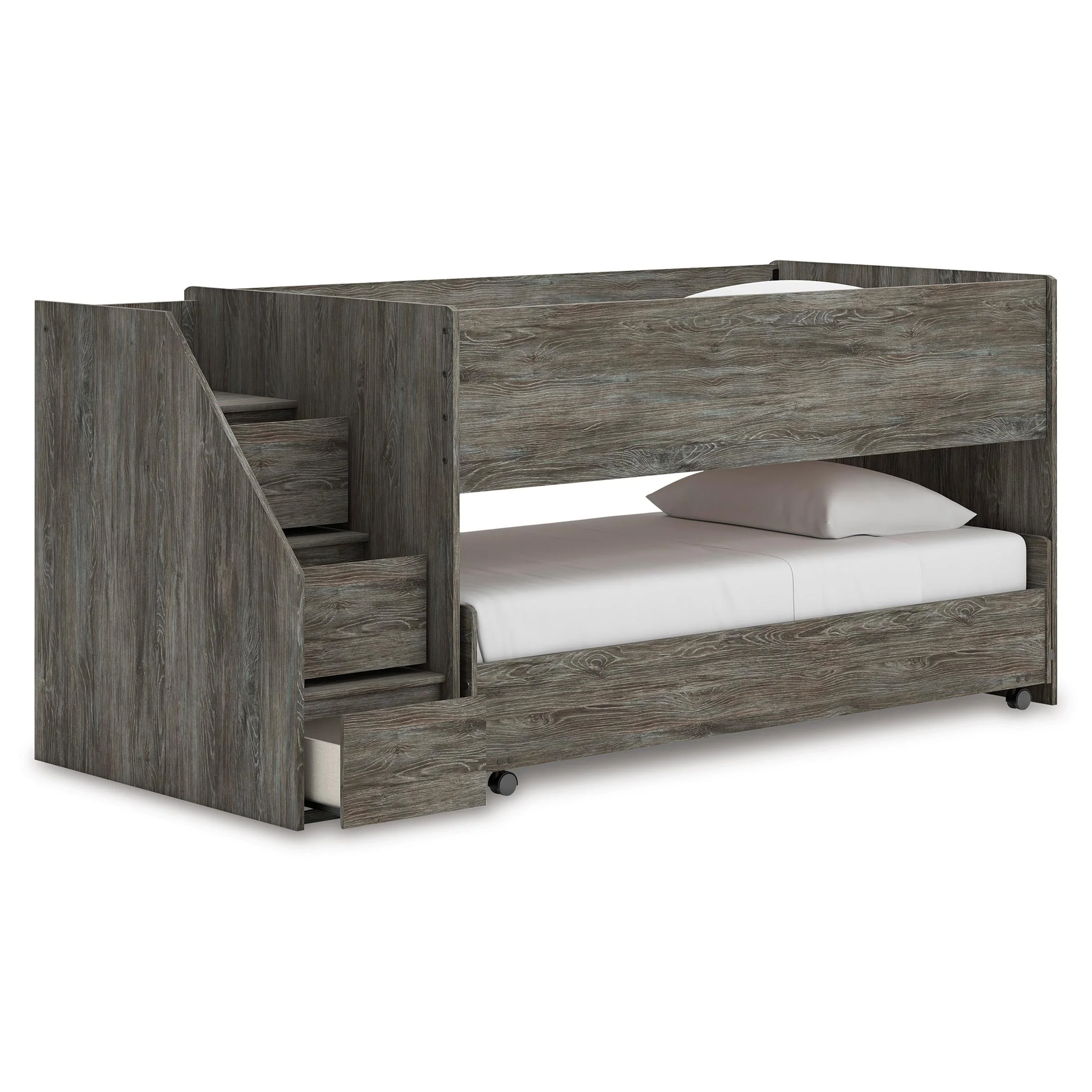 Signature Design by Ashley Frandern B4480B13 Twin over Twin Loft Bed - Image 2