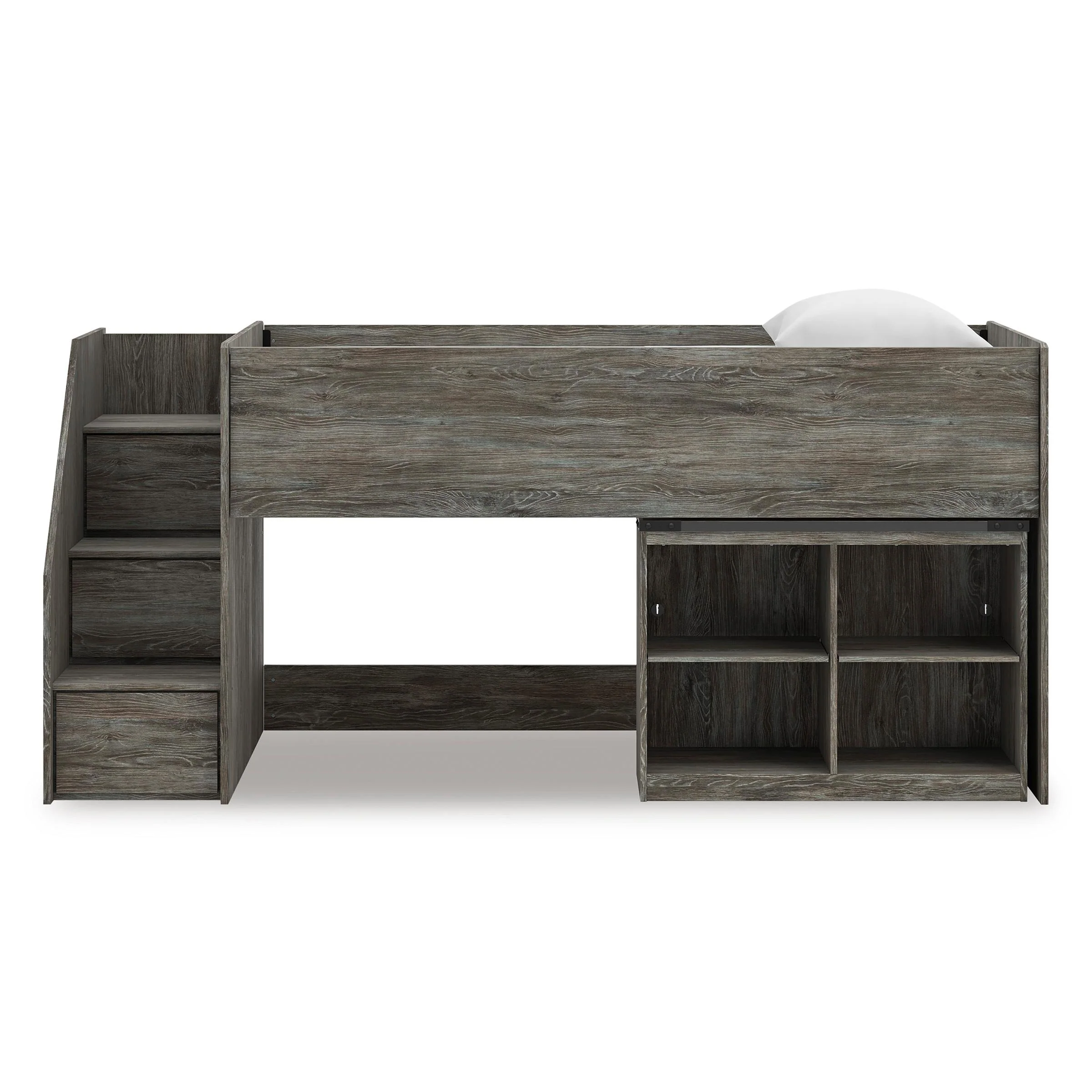 Signature Design by Ashley Frandern B4480B14 Twin Loft Bed with Bookcase Storage - Image 3