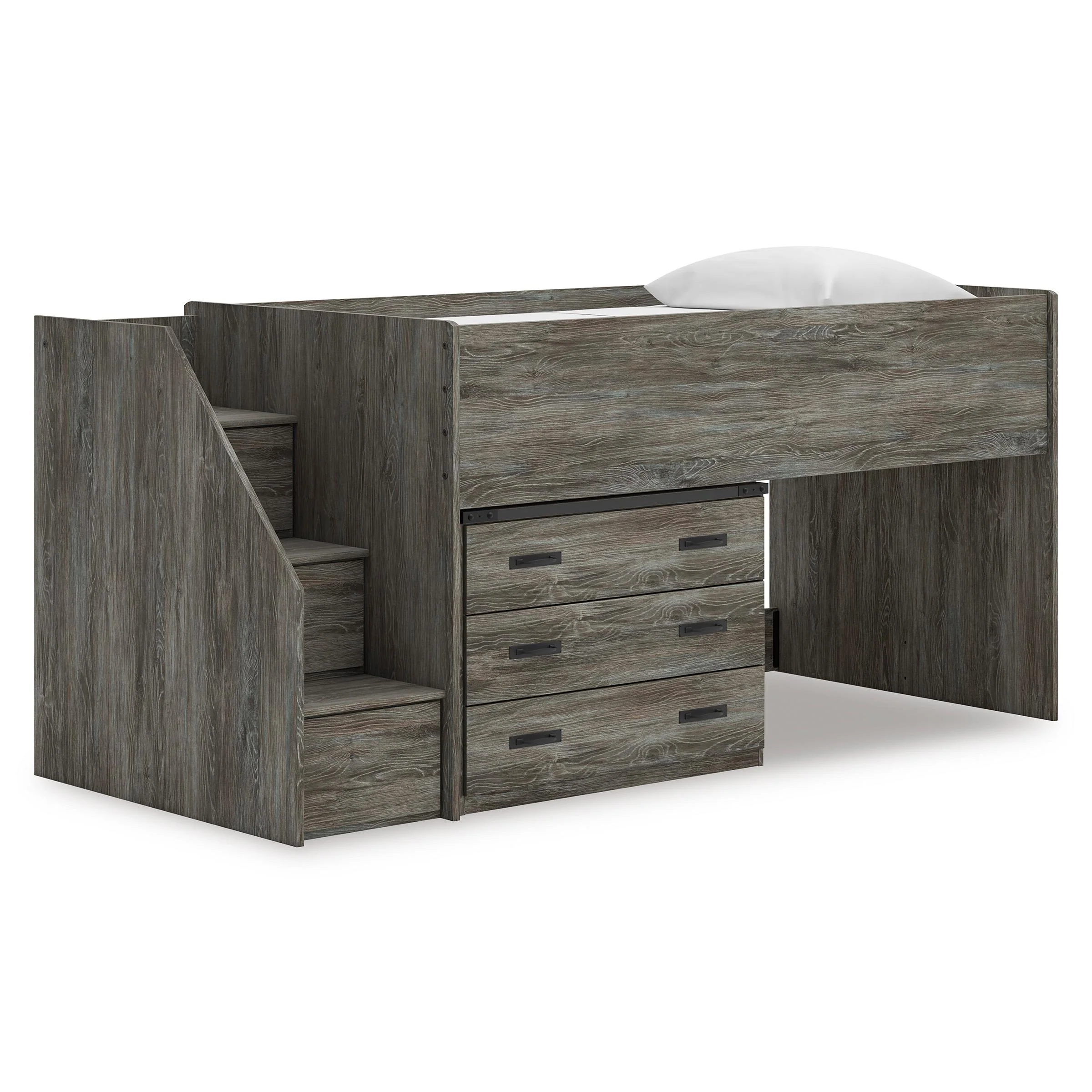 Signature Design by Ashley Frandern B4480B15 Twin Loft Bed with Drawer Storage - Image 1