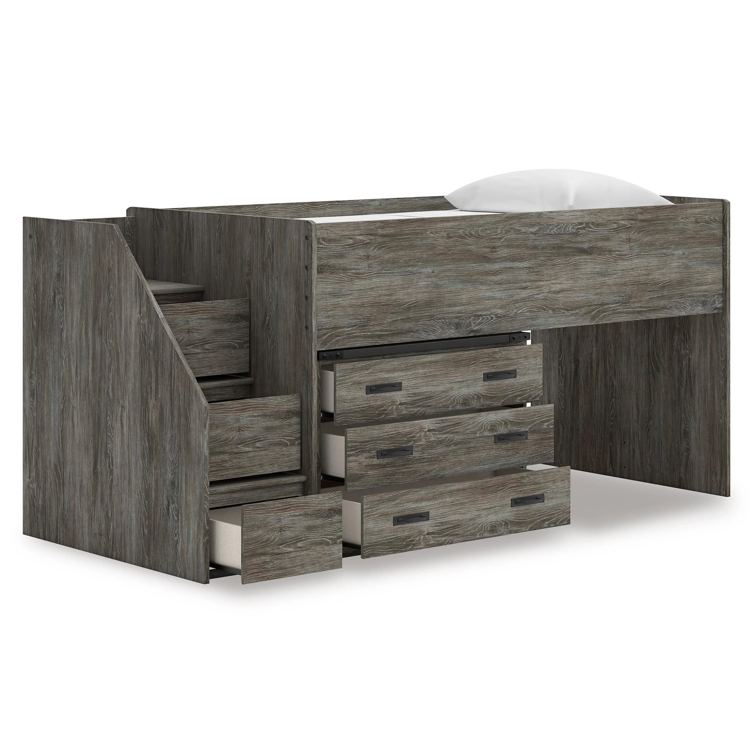 Signature Design by Ashley Frandern B4480B15 Twin Loft Bed with Drawer Storage - Image 2