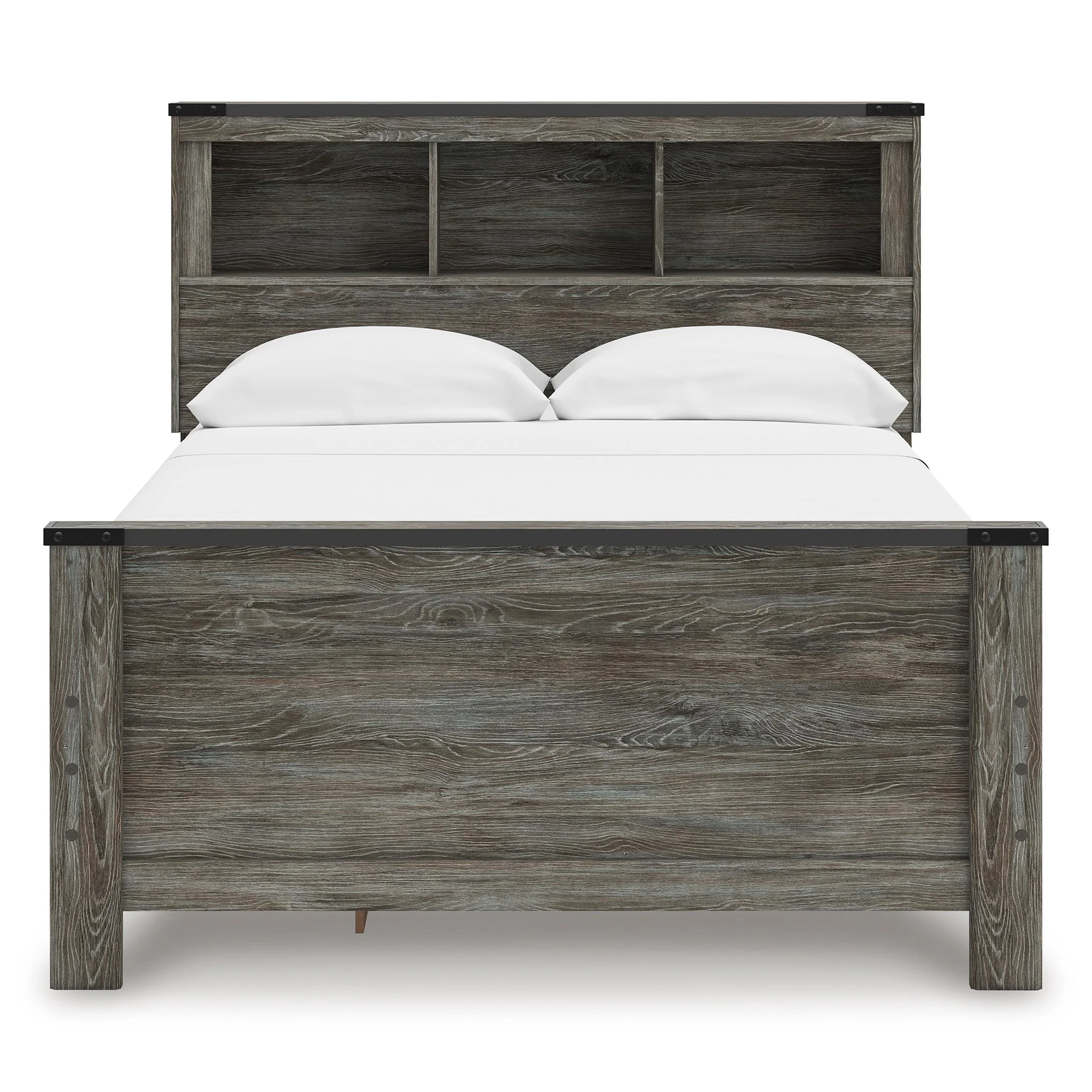 Signature Design by Ashley Frandern B4480B9 Full Bookcase Panel Bed with Storage - Image 3