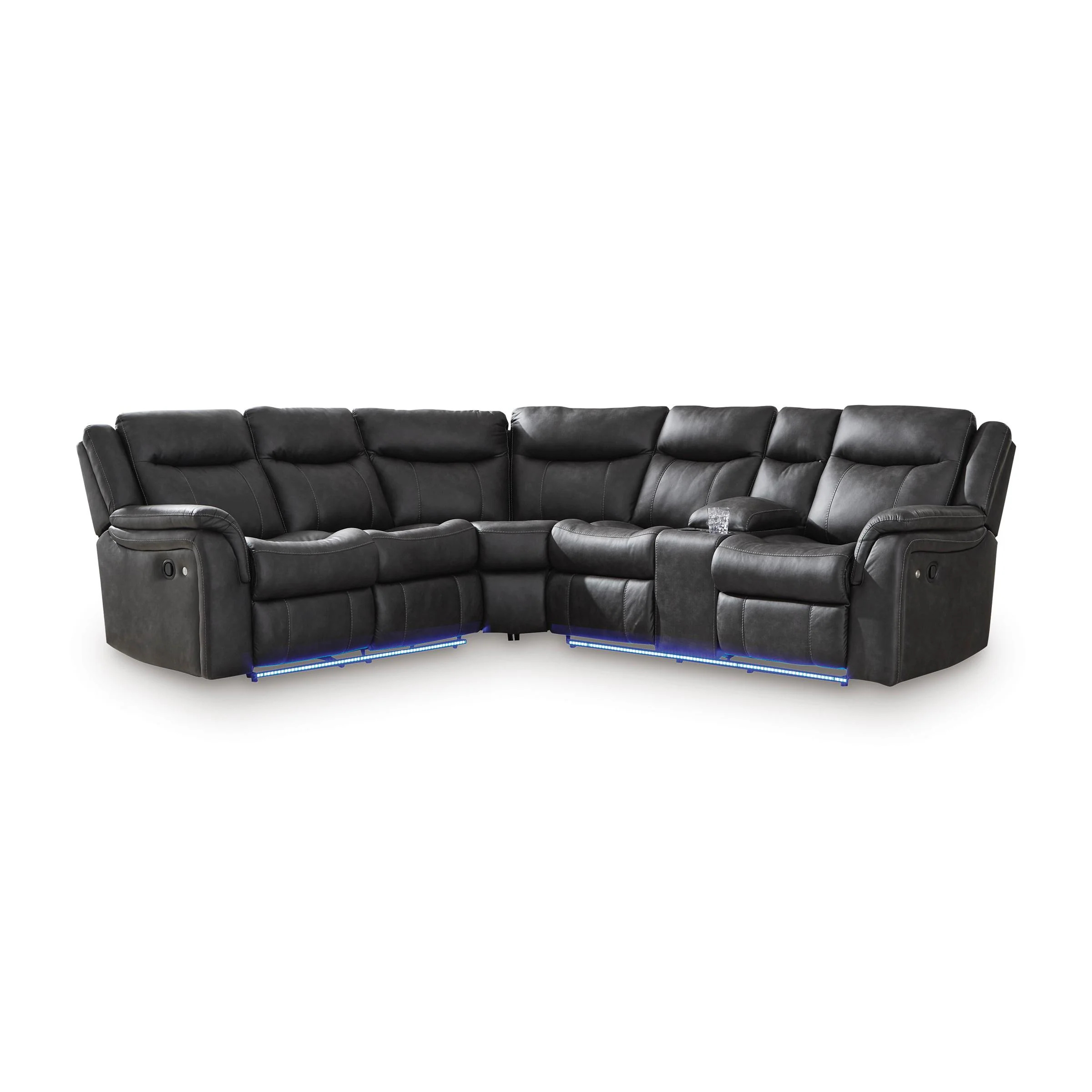 Signature Design by Ashley Sultan Meadow PC13001S1 2 pc Reclining Sectional - Image 2