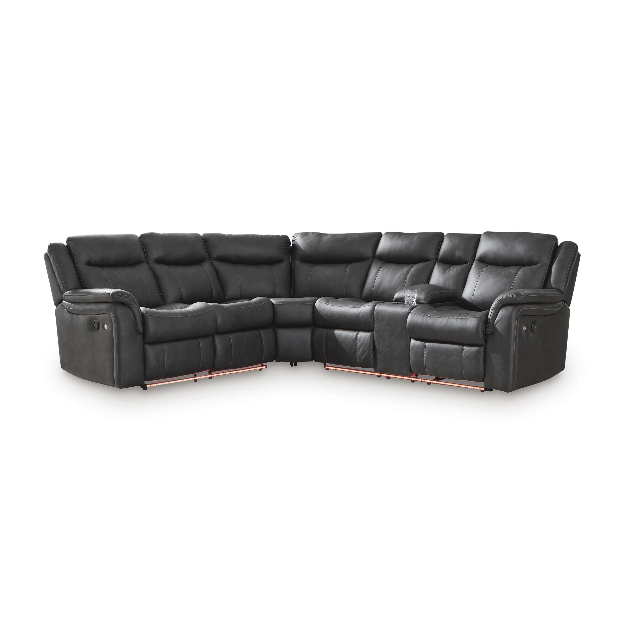 Signature Design by Ashley Sultan Meadow PC13001S1 2 pc Reclining Sectional - Image 3