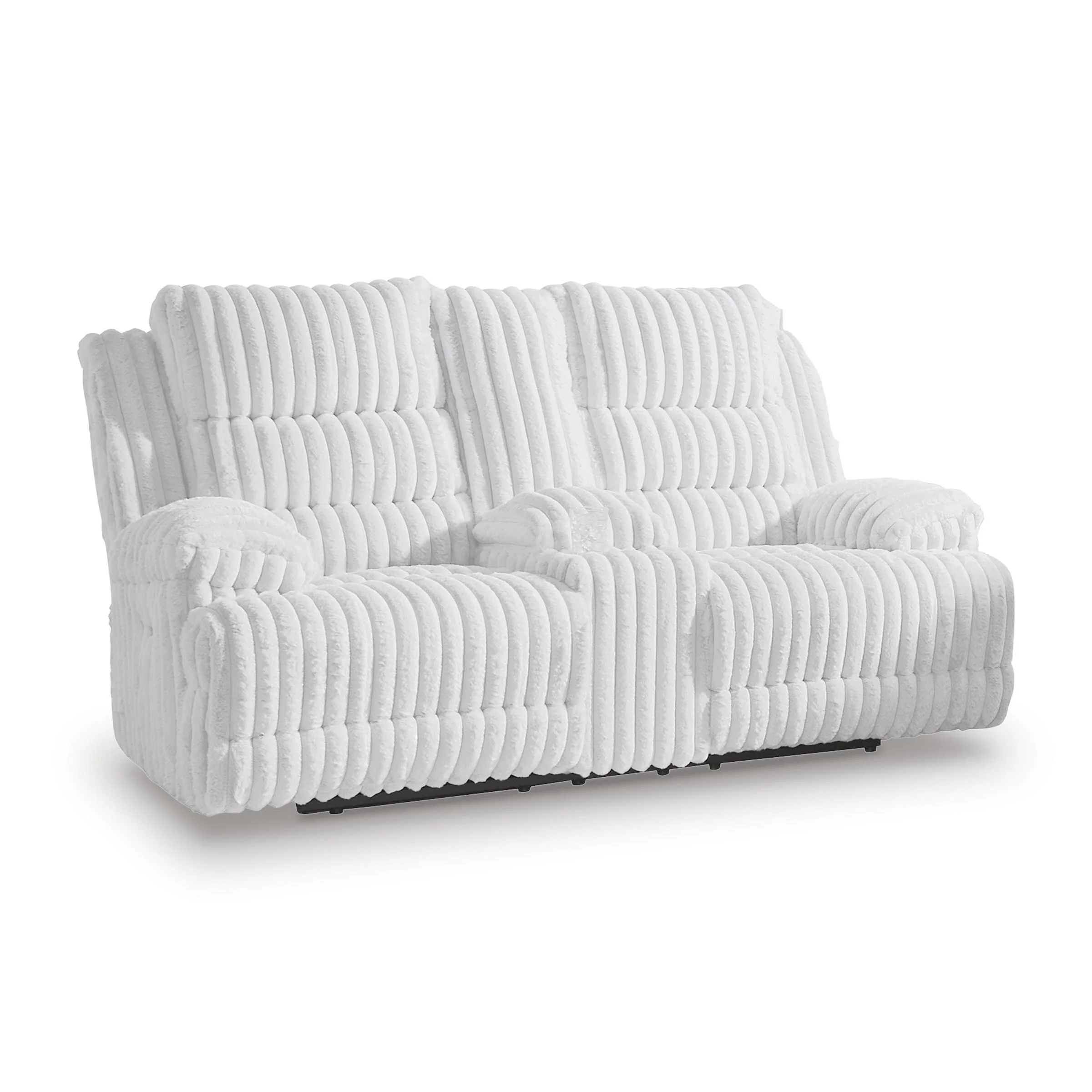 Signature Design by Ashley Rhines Falls PC4280496 Double Reclining Power Loveseat with Console - Image 1