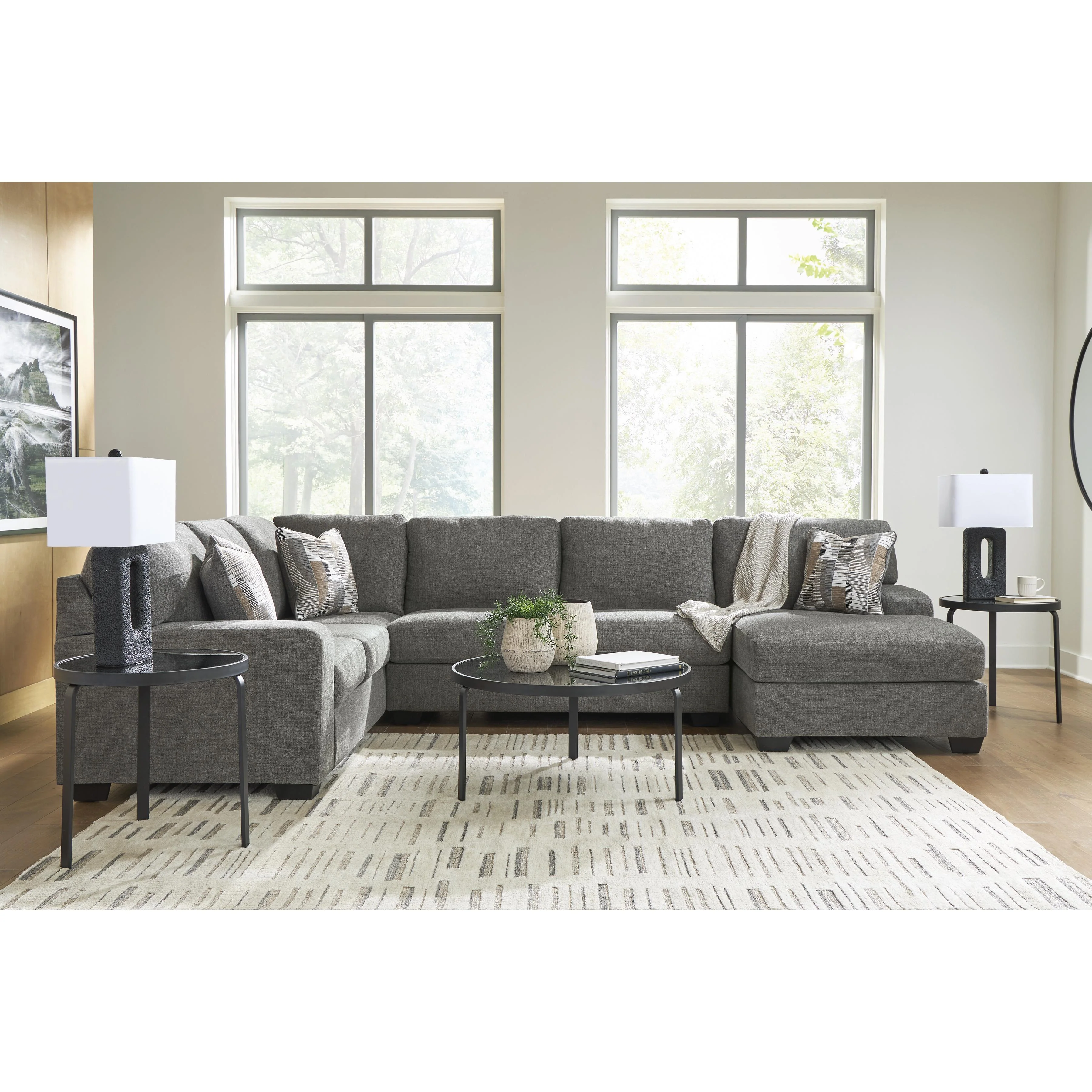 Signature Design by Ashley Clarington PC48405S2 3 pc Sectional with Chaise - Image 3