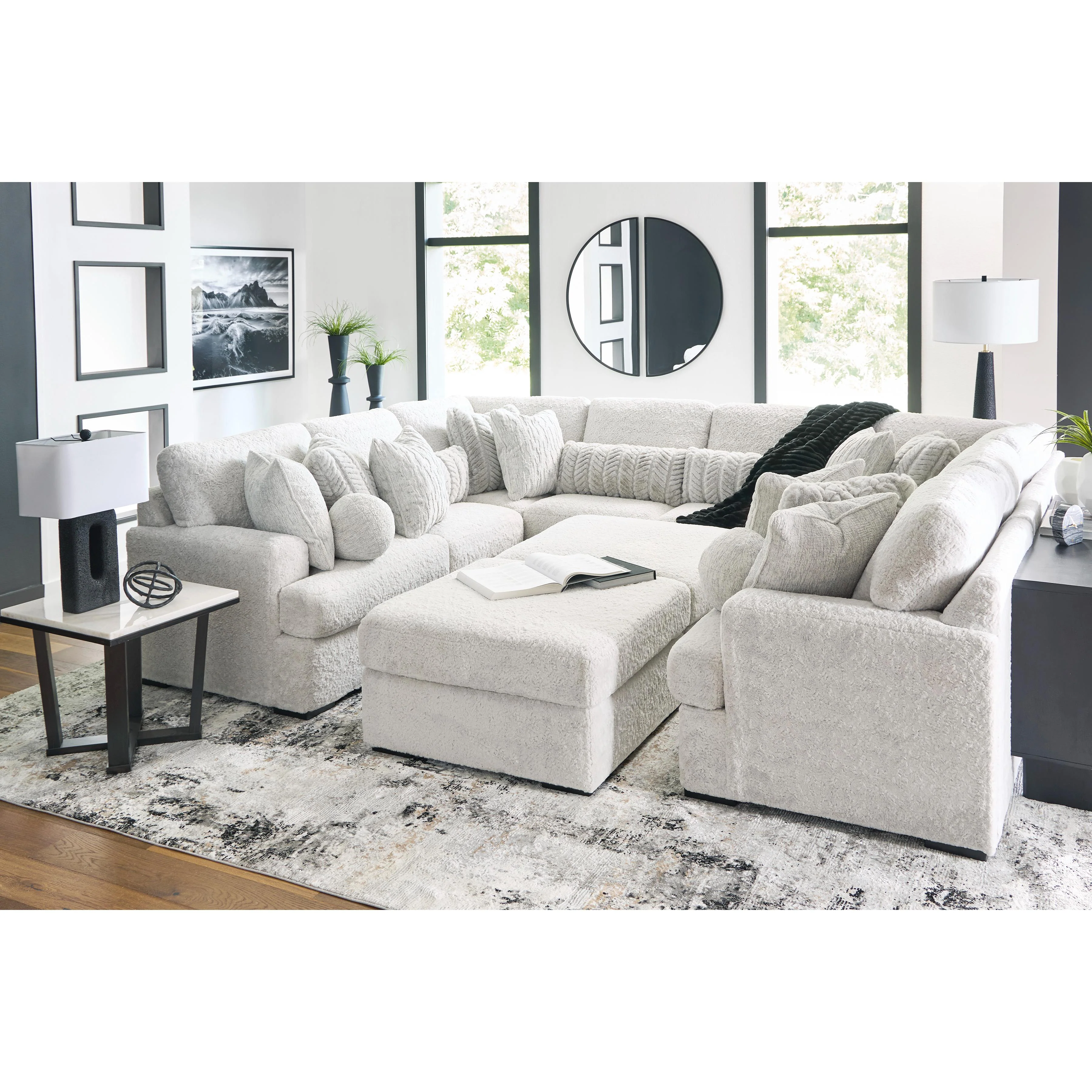 Signature Design by Ashley Cuddle Plush PC59106S10 10 pc Sectional - Image 1