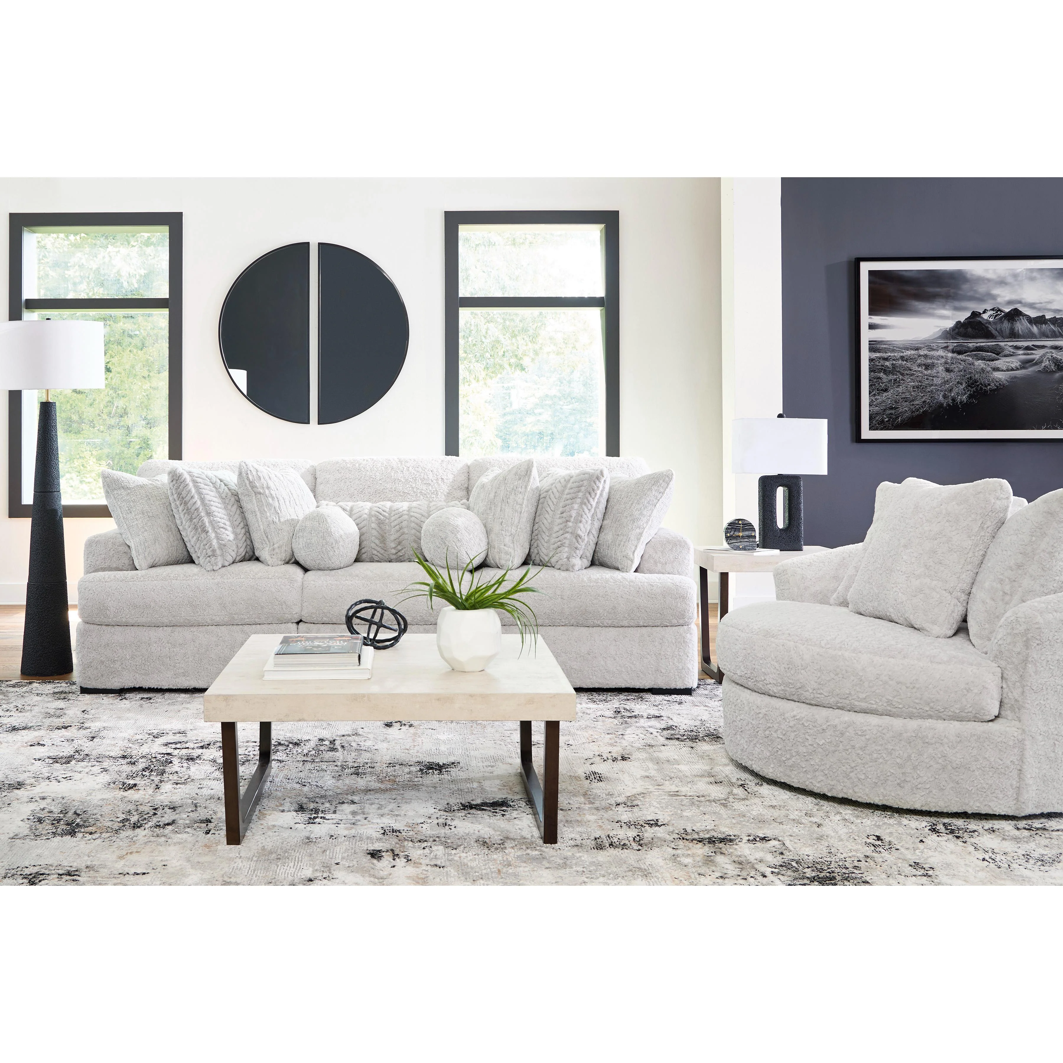 Signature Design by Ashley Cuddle Plush PC59106S5 3 pc Sectional - Image 2