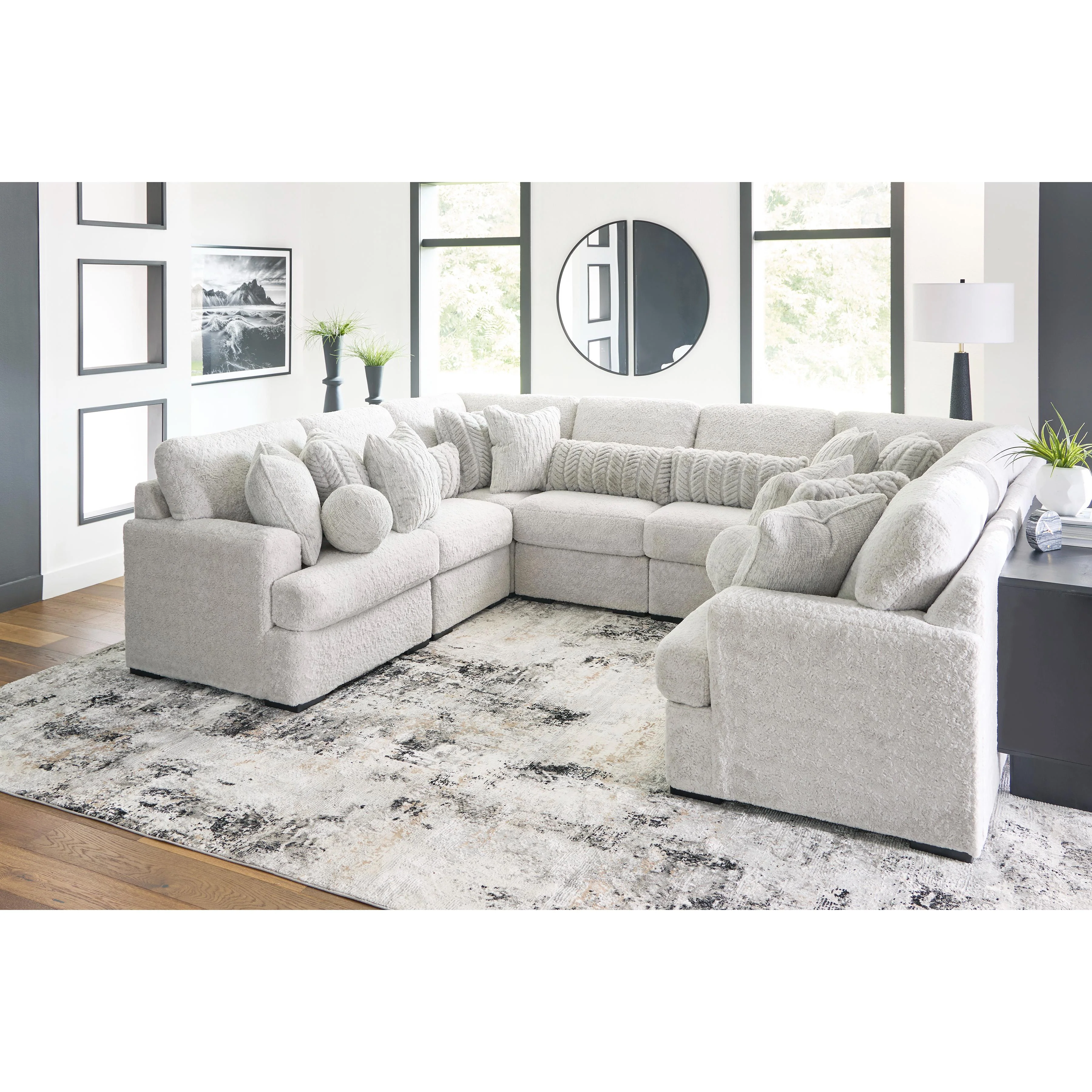 Signature Design by Ashley Cuddle Plush PC59106S6 8 pc Sectional - Image 2
