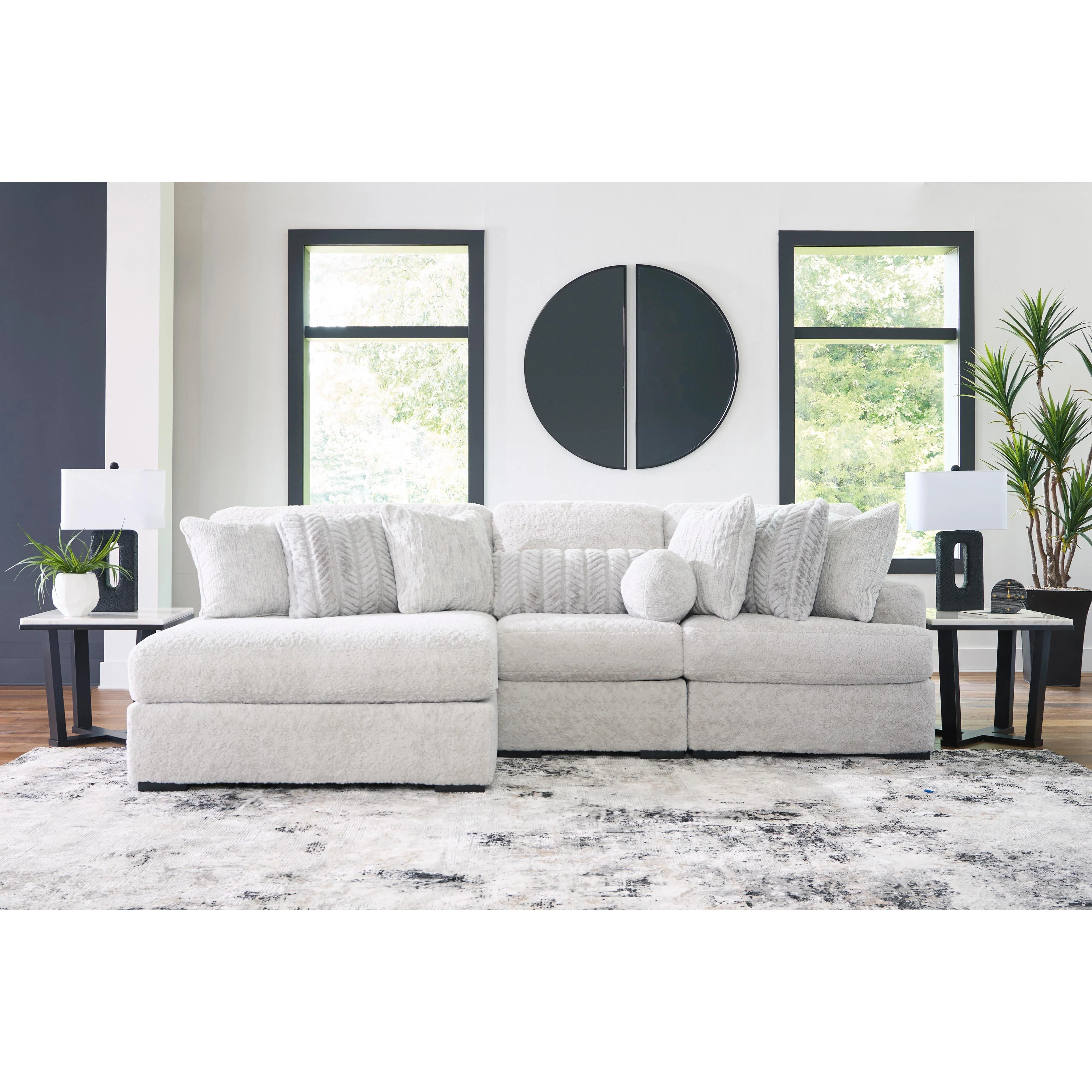 Signature Design by Ashley Cuddle Plush PC59106S7 3 pc Sectional with Chaise - Image 3