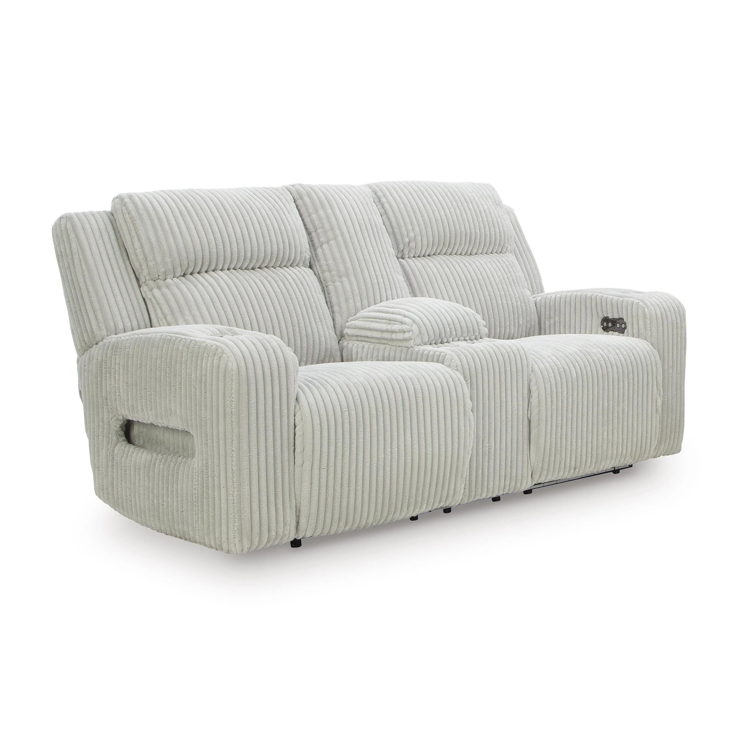 Signature Design by Ashley Forest Lake PC6420318 Power Reclining Loveseat with Console and Adjustable Headrest - Image 1