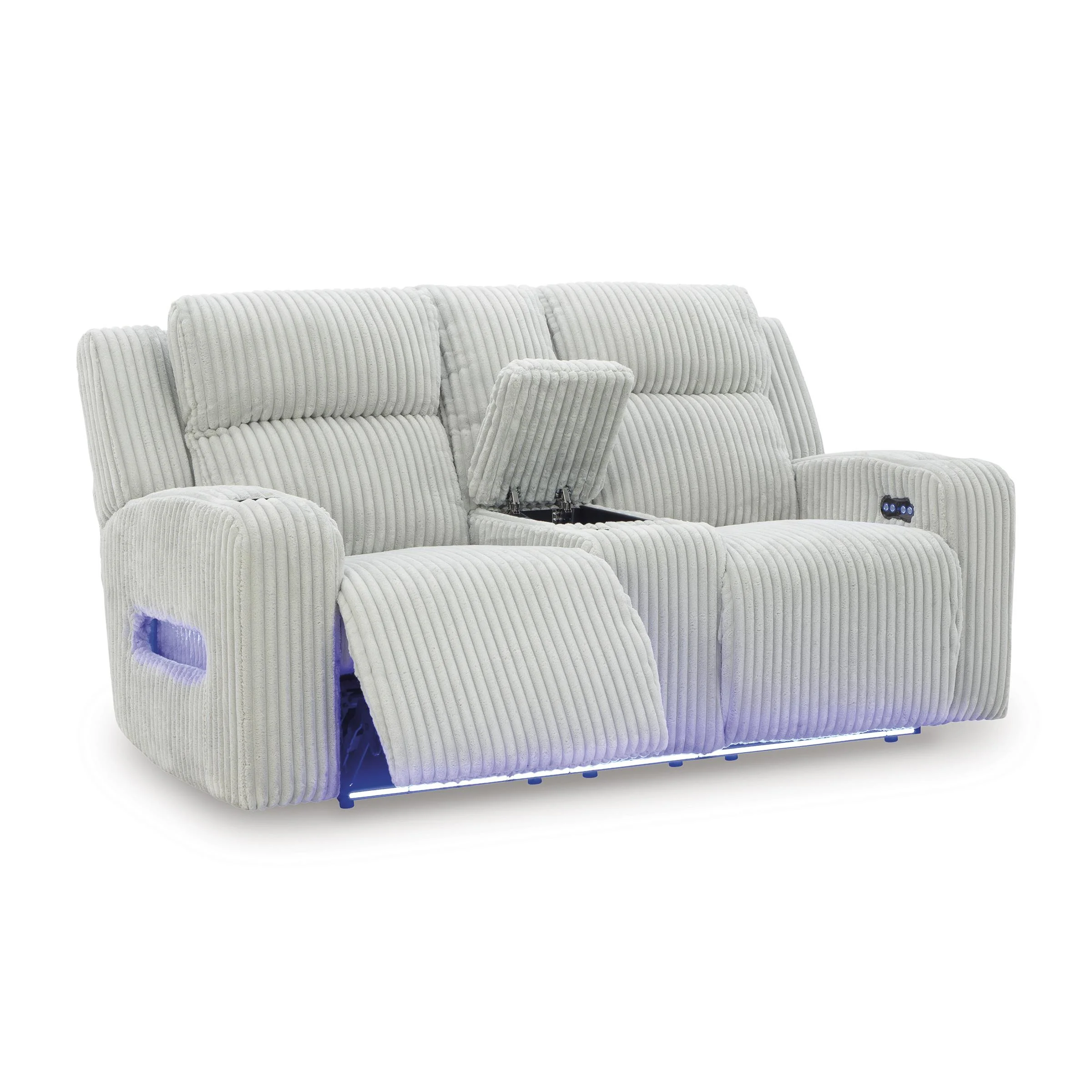 Signature Design by Ashley Forest Lake PC6420318 Power Reclining Loveseat with Console and Adjustable Headrest - Image 2