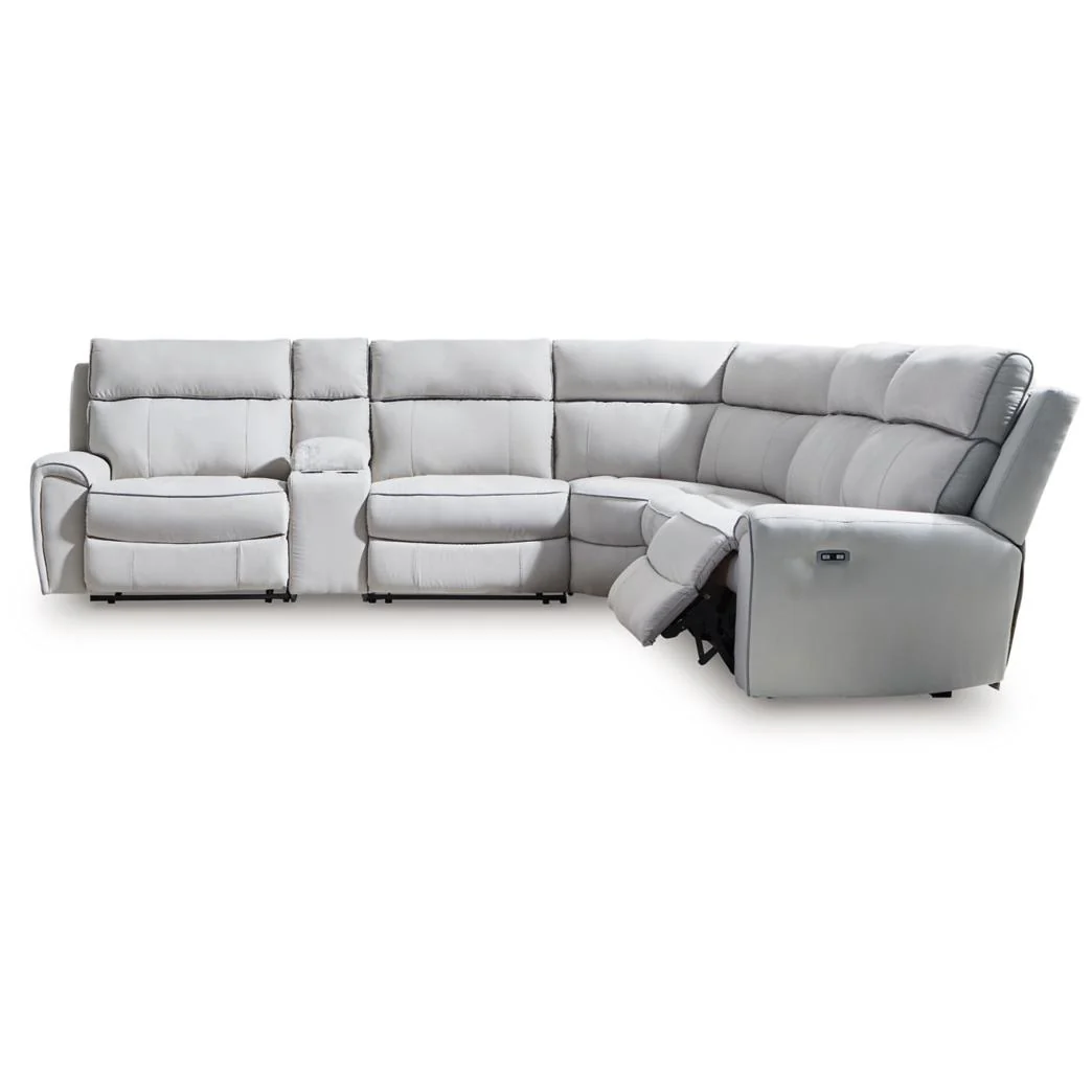 Signature Design by Ashley Social Pointe PC98802S10 6 pc Power Reclining Sectional