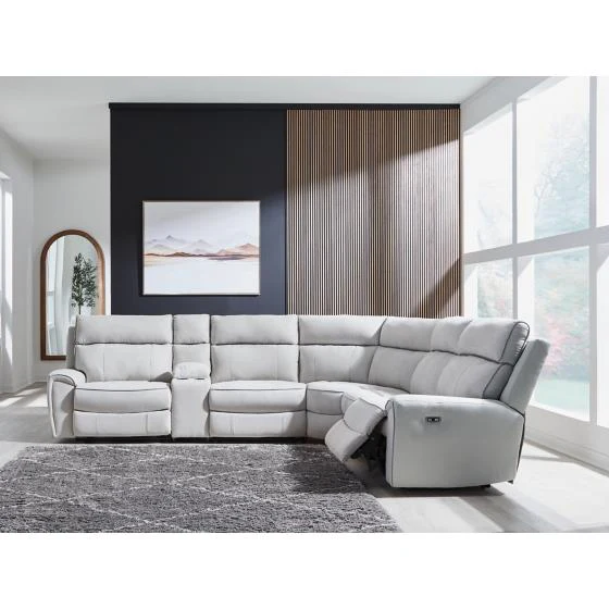 Signature Design by Ashley Social Pointe PC98802S10 6 pc Power Reclining Sectional - Image 2