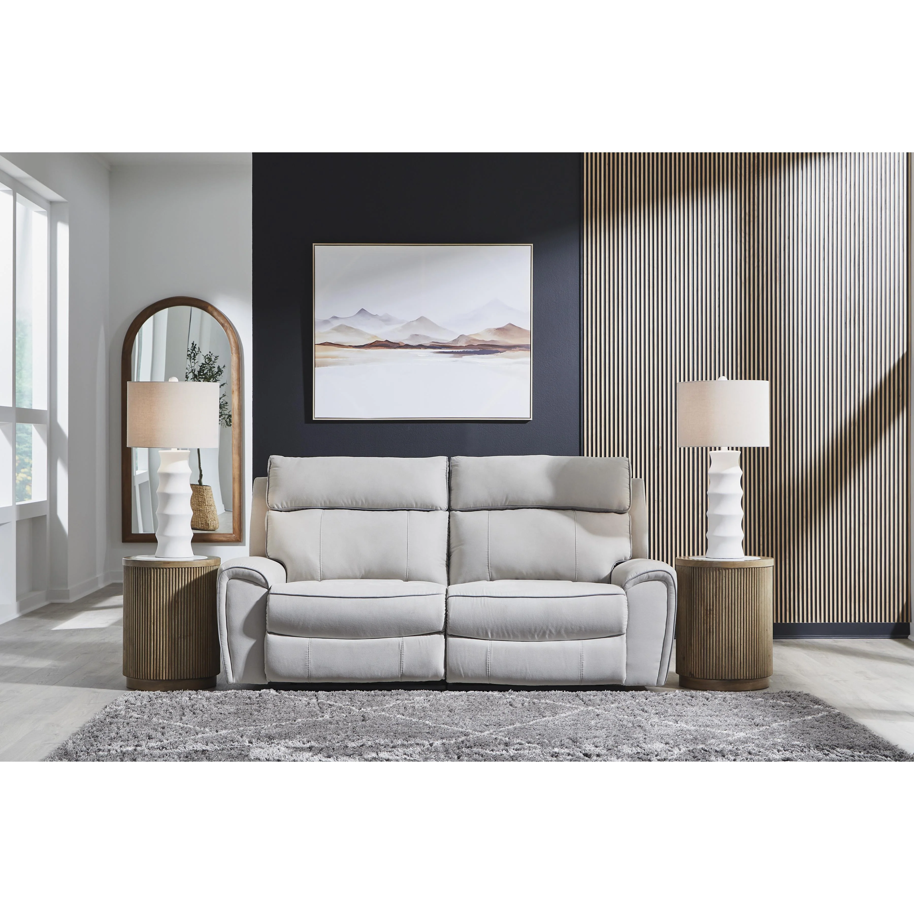 Signature Design by Ashley Social Pointe PC98802S21 2 pc Reclining Loveseat - Image 2