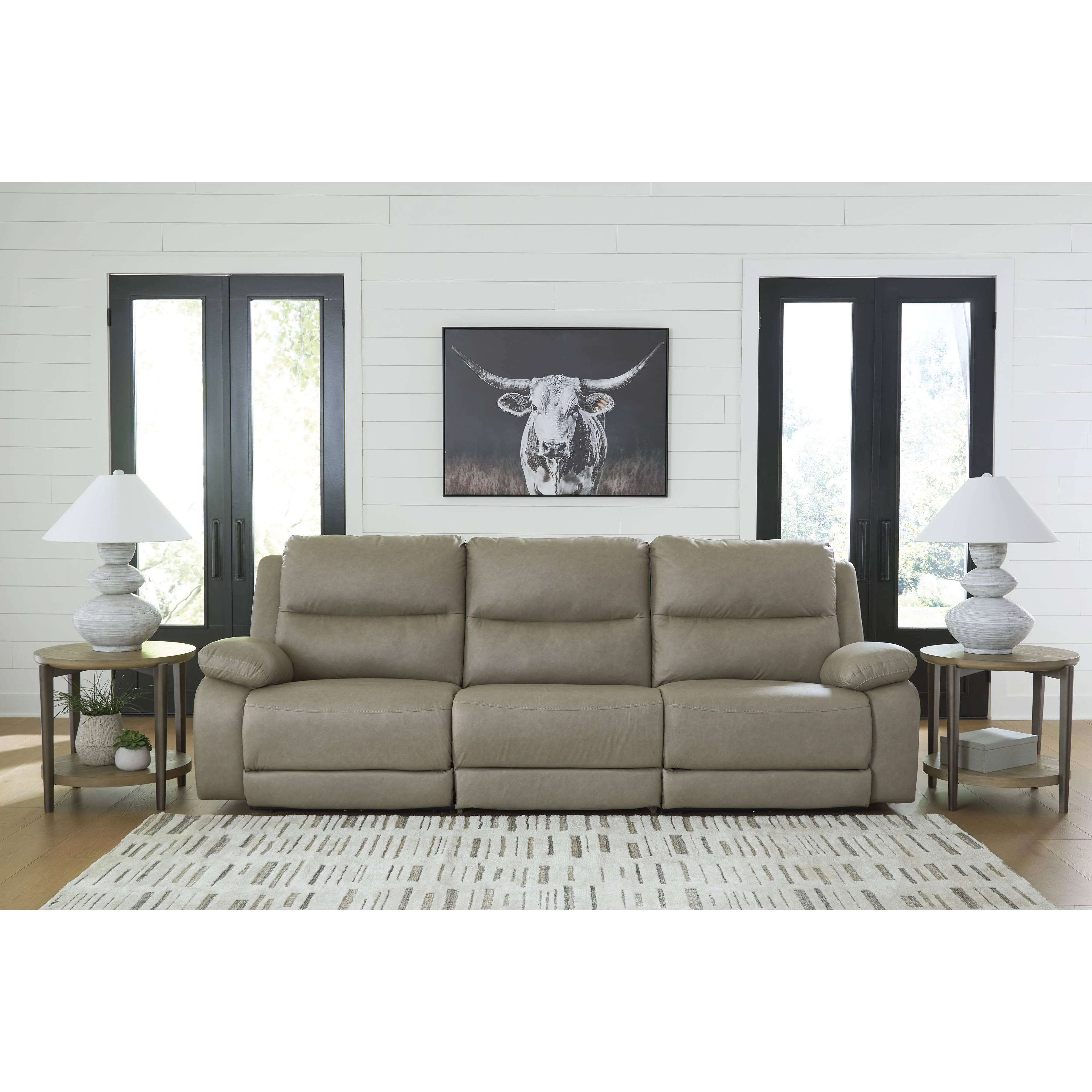 Signature Design by Ashley Narwhal Place PC99201S1 3 pc Power Reclining Sectional - Image 2