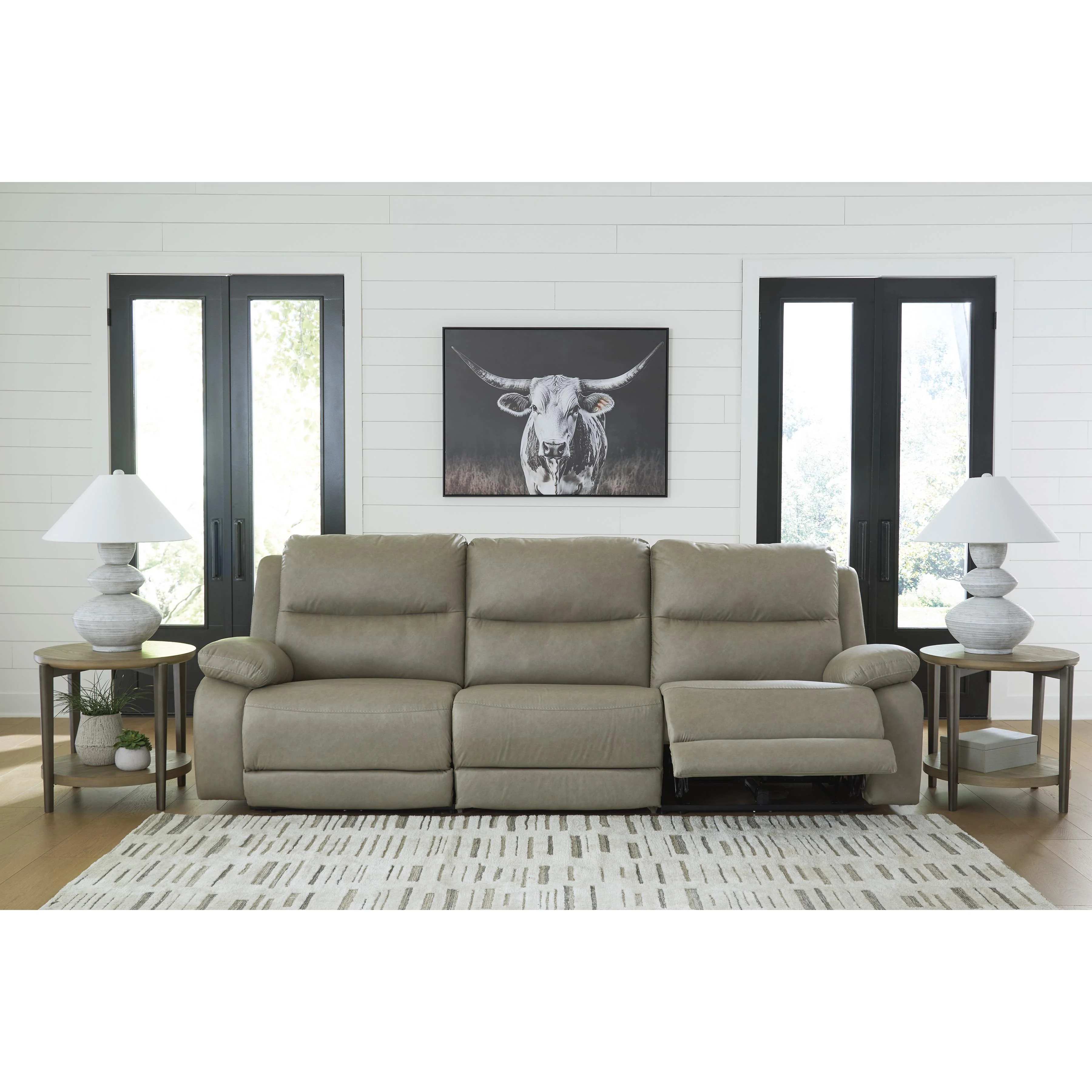 Signature Design by Ashley Narwhal Place PC99201S1 3 pc Power Reclining Sectional - Image 3