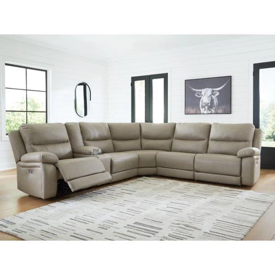 Signature Design by Ashley Narwhal Place PC99201S10 6 pc Power Reclining Sectional - Image 2