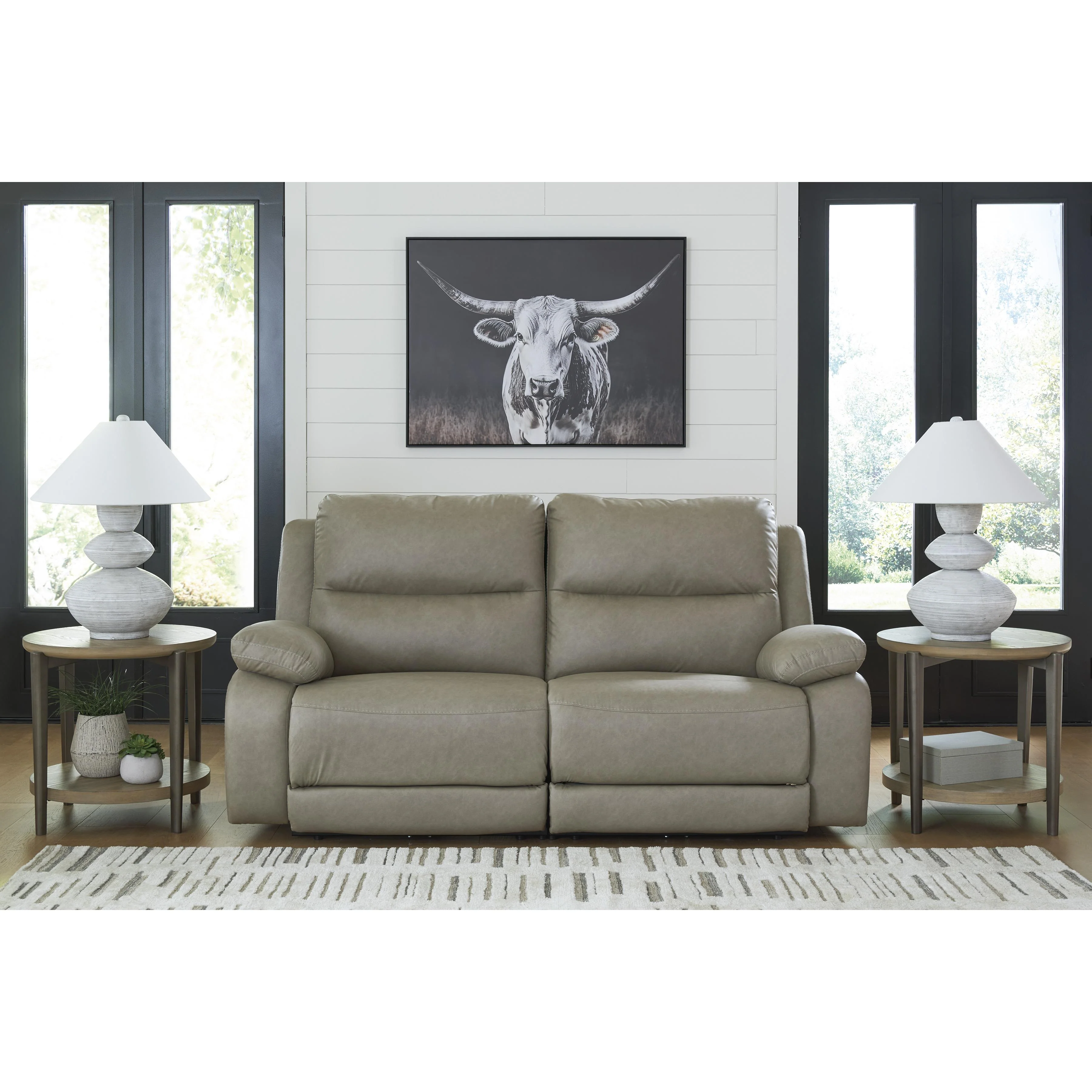 Signature Design by Ashley Narwhal Place PC99201S21 2 pc Reclining Loveseat - Image 2