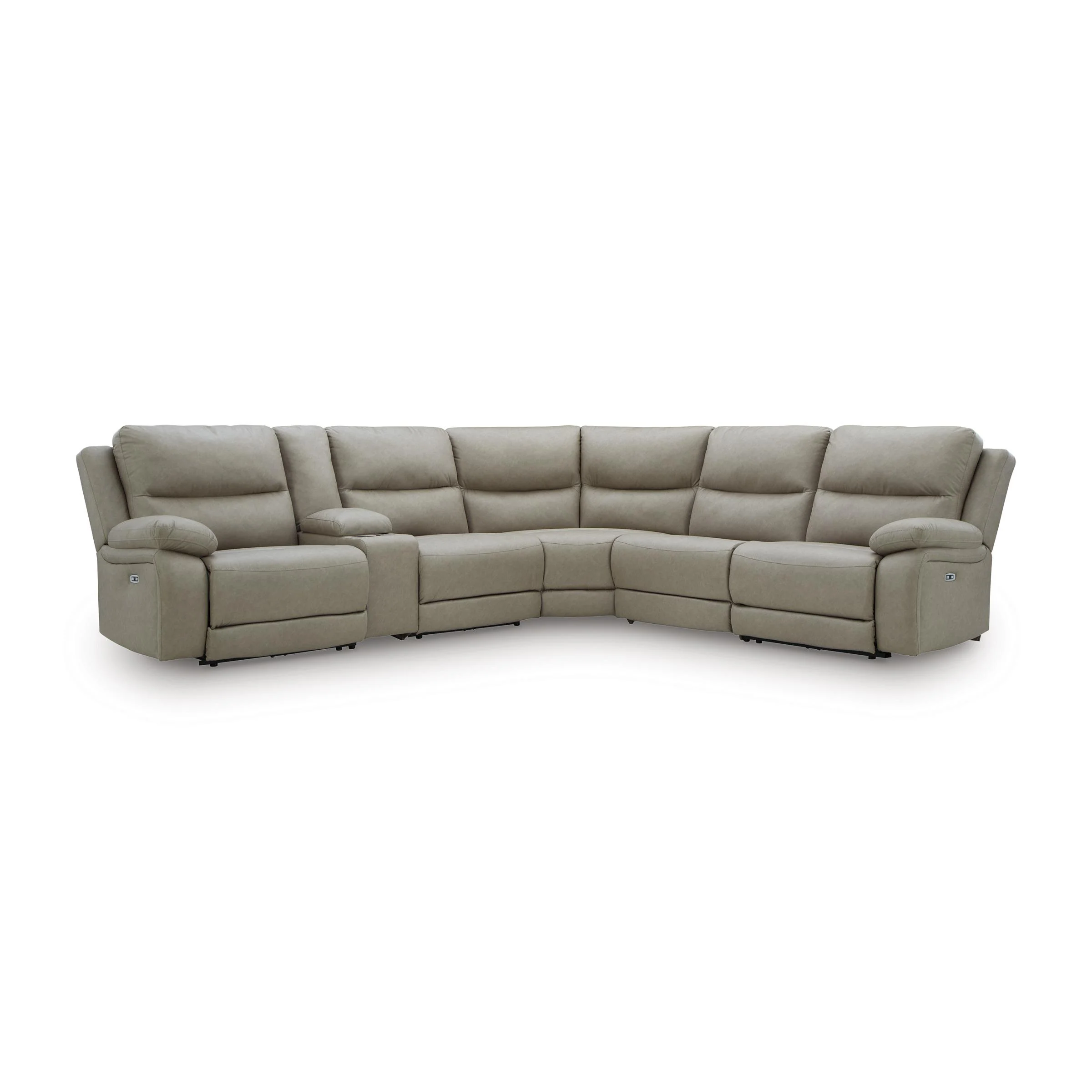 Signature Design by Ashley Narwhal Place PC99201S36 6 pc Reclining Sectional with Storage Console - Image 1